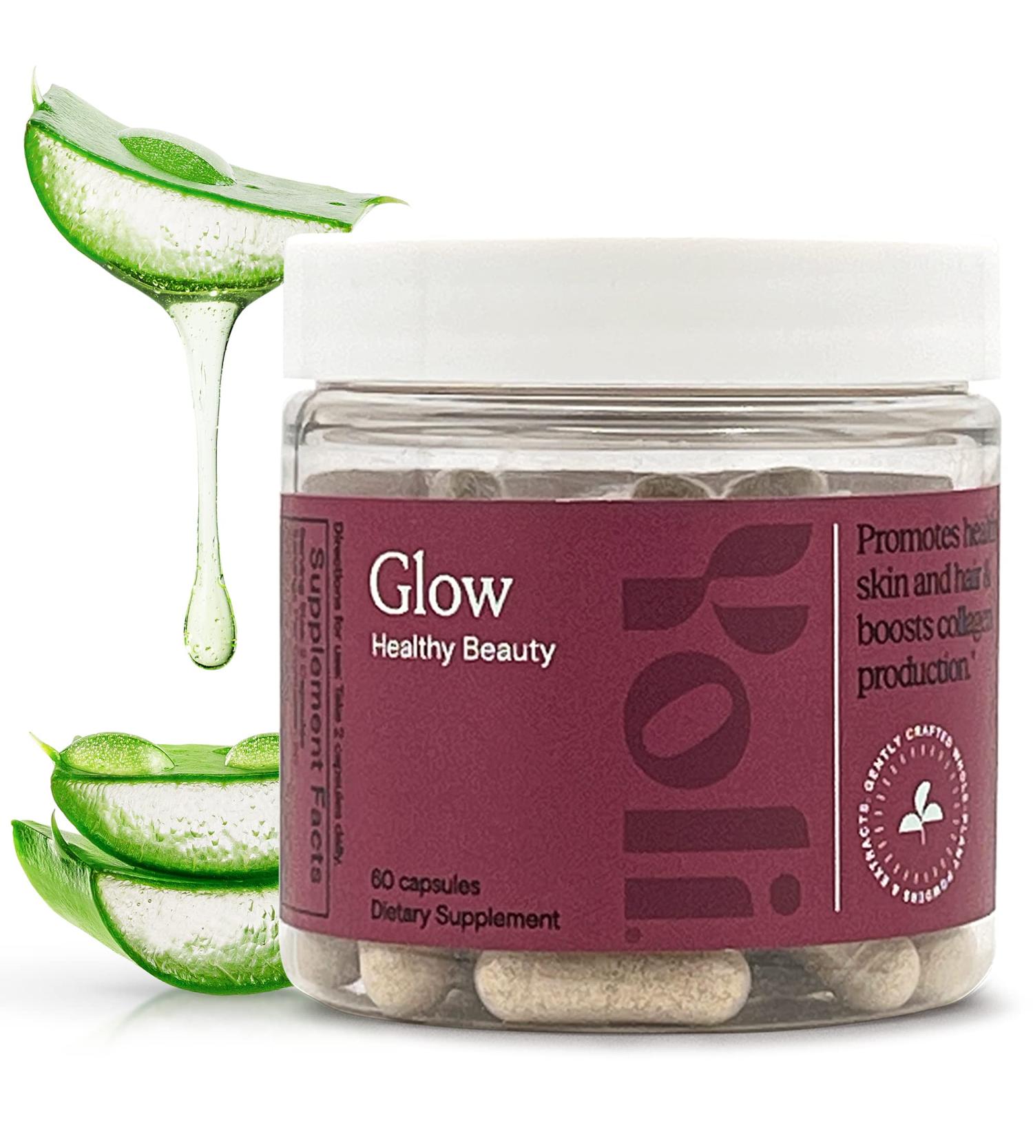 Yoli Glow Hair Skin Nails Vitamins with Biotin 5000mcg Collagen & Folate | Biotin Collagen Supplements - Buy Online on GoSupps.com