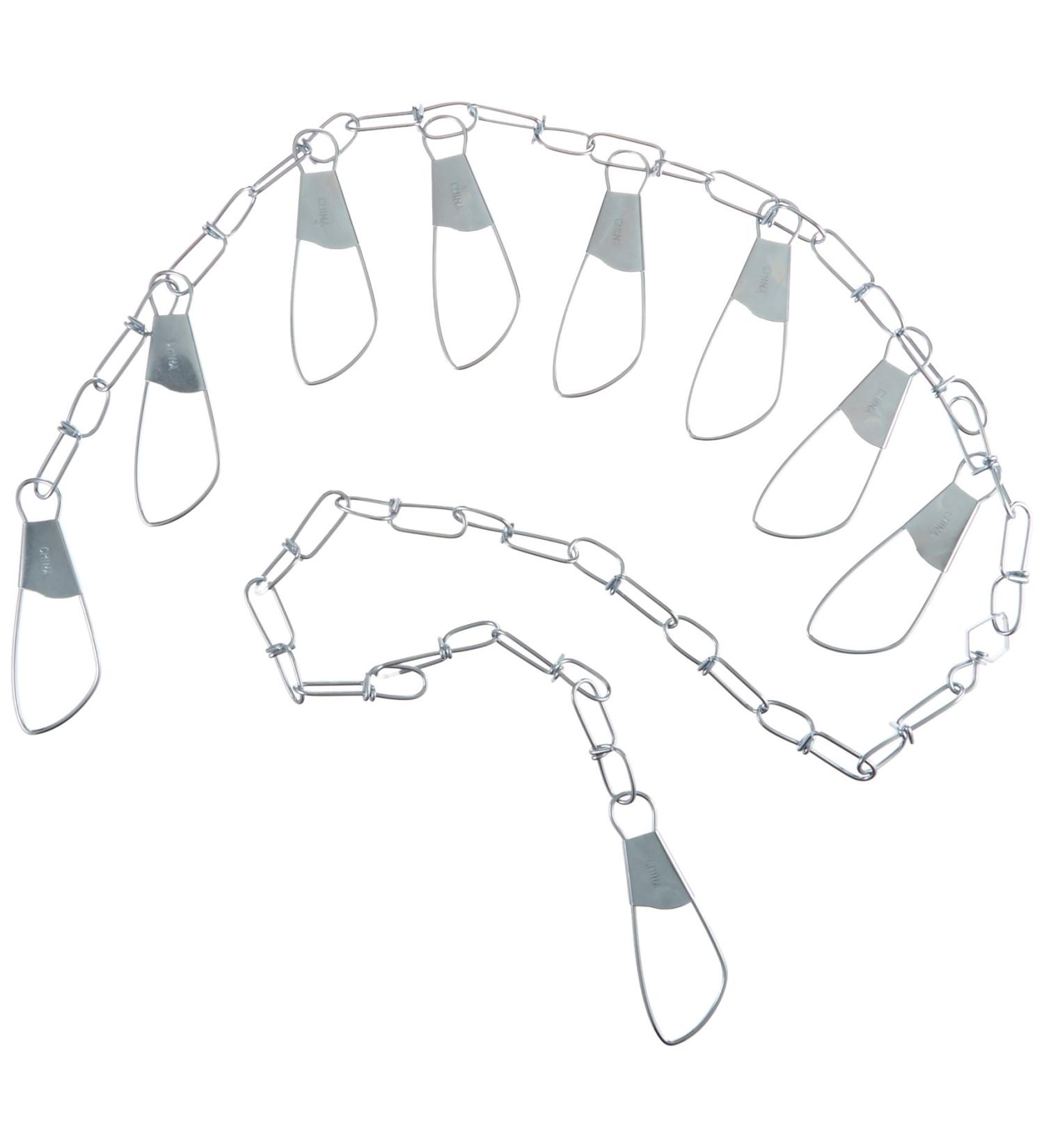 Eagle Claw 04300-005 Invincible Chain Stringer, 46-Inch, 9-Snap,Multi-Color