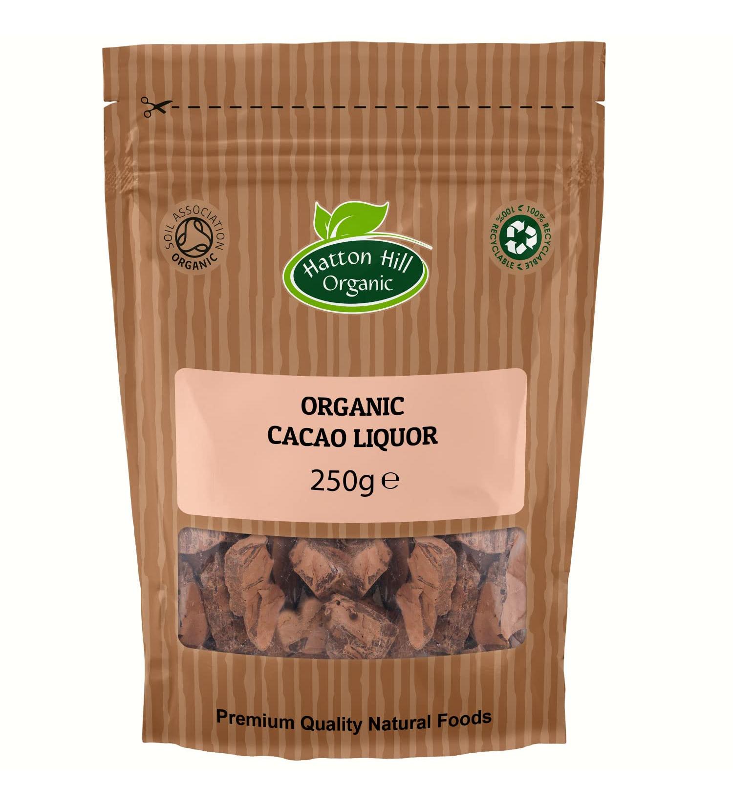 Organic Cacao Mass / Liquor 250g by Hatton Hill Organic - Free UK Delivery - Buy Online on GoSupps.com