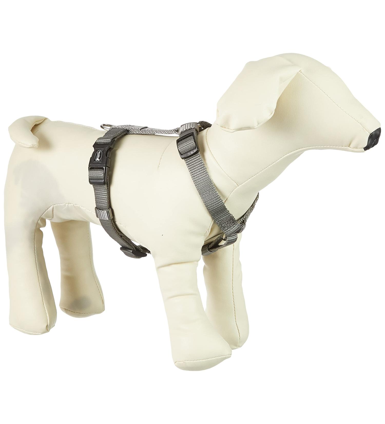 Nobby Harness Classic - Mouse Grey Adjustable 30-50 cm 15 mm Width | Premium Pet Harness - Buy Online on GoSupps.com