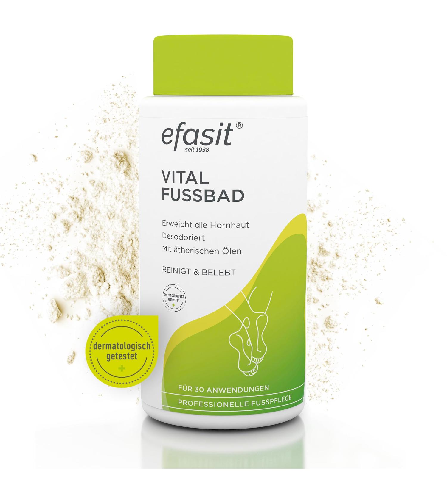  Efasit efasit Vital Foot Bath 400g Basic bath additive for calluses for fragrant cared-for and reld feet. - Buy Online on GoSupps.com