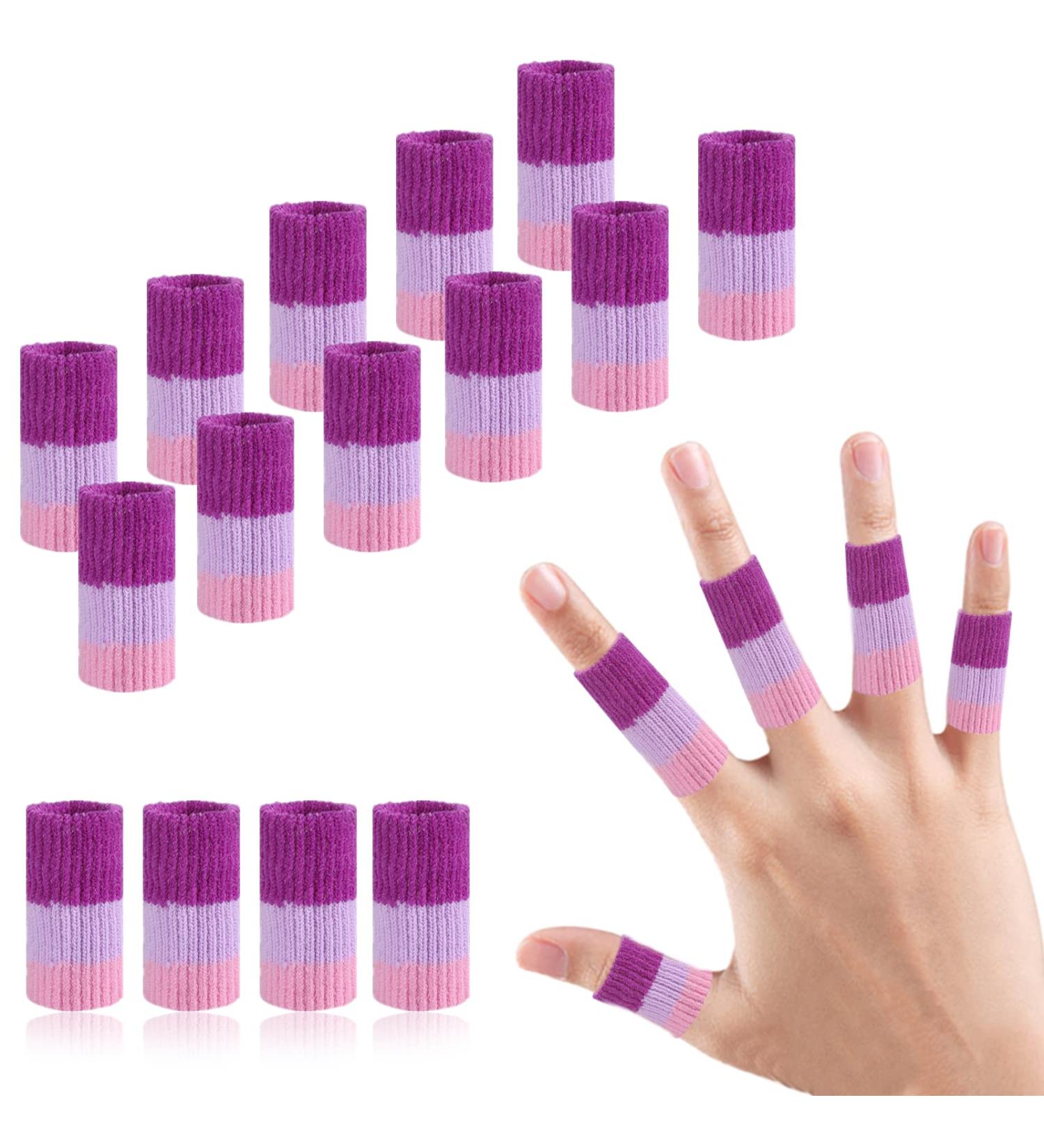 Buy Ednyzakrn 20-Piece Finger Protection Bandages for Arthritis & Injury - Stretchable Finger Support in Purple & Pink | Ideal for Basketball & Swelling Relief - Buy Online on GoSupps.com