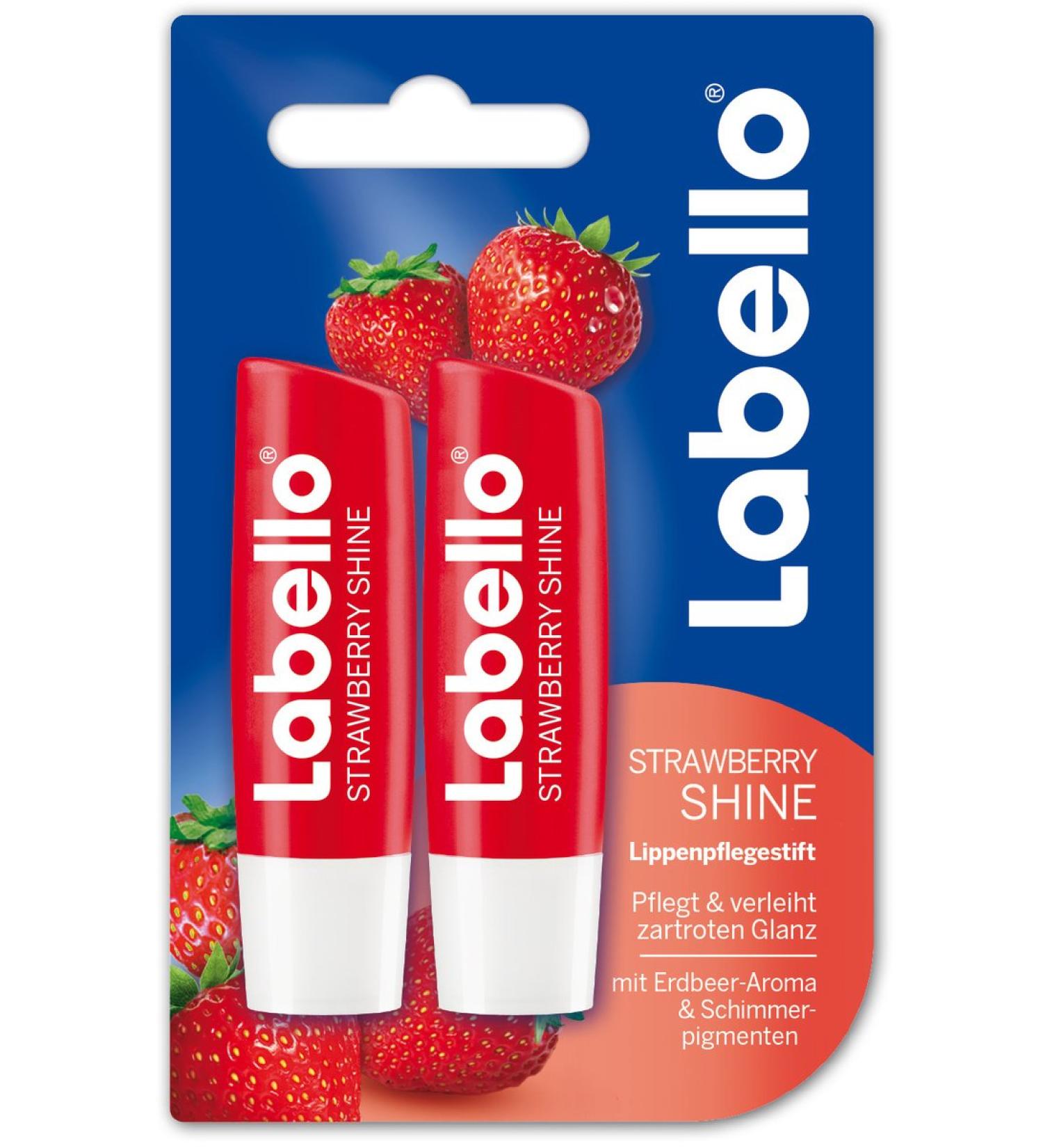 Labello Labello Strawberry Shine Lip Care 6er Pack (6 x 10 ml)