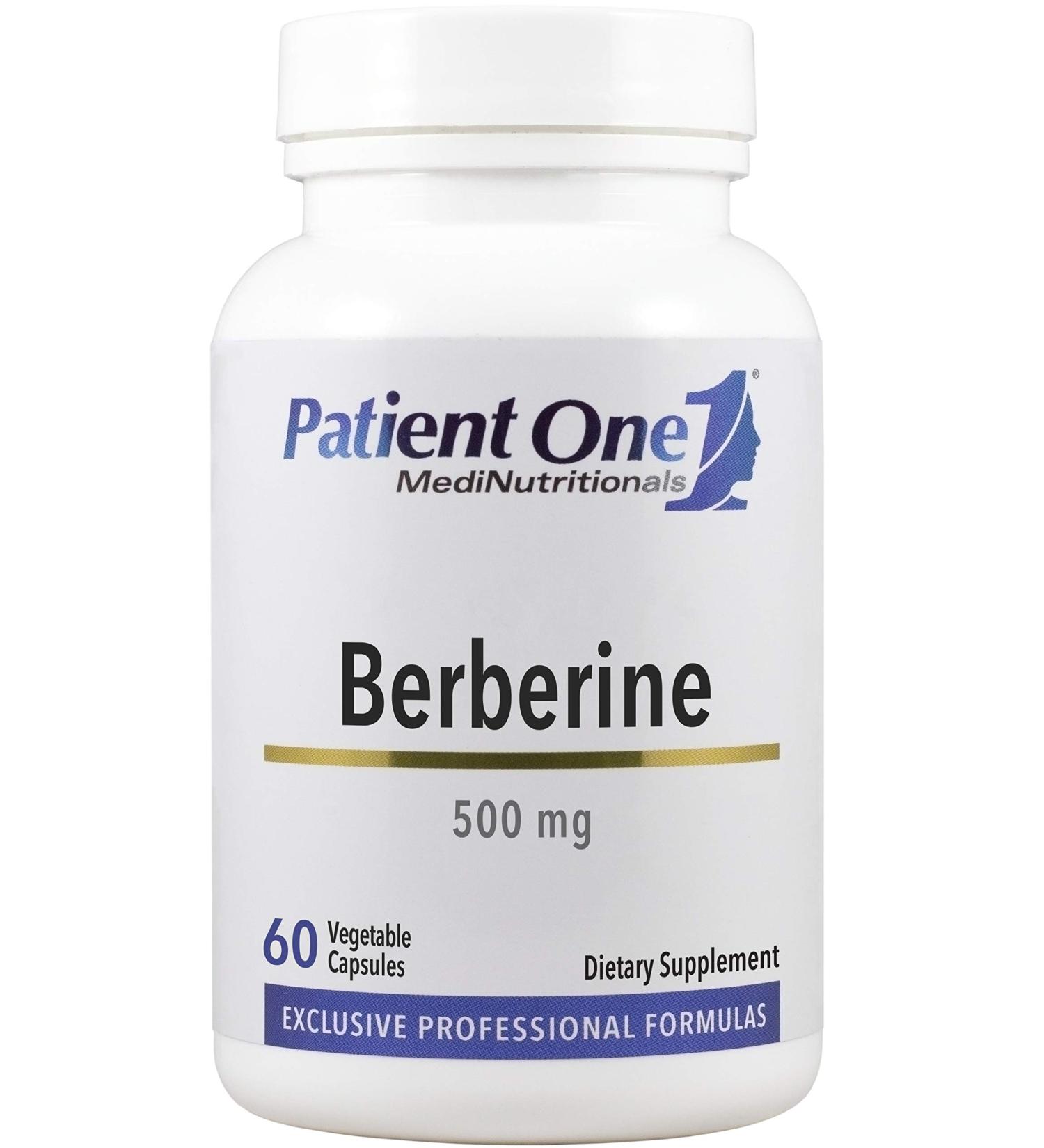 Patient One Berberine 500mg - 60 Veg Capsules for Balanced Blood Sugar & Cholesterol - Buy Online on GoSupps.com
