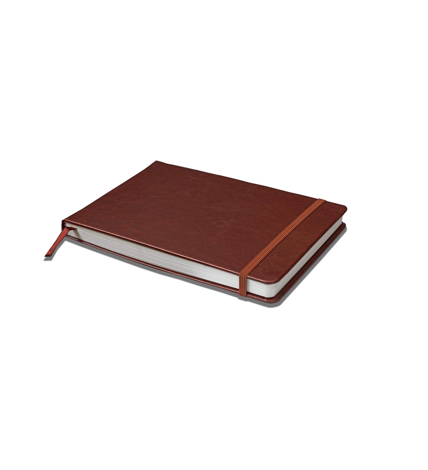 Linden Art Watercolor Journal - 140lb (300 GSM), 64 Cold Pressed Pages, 8.5x5.5 inches - Watercolor/Mixed Media Travel Journal with Brown PU Leather Cover - Buy Online on GoSupps.com