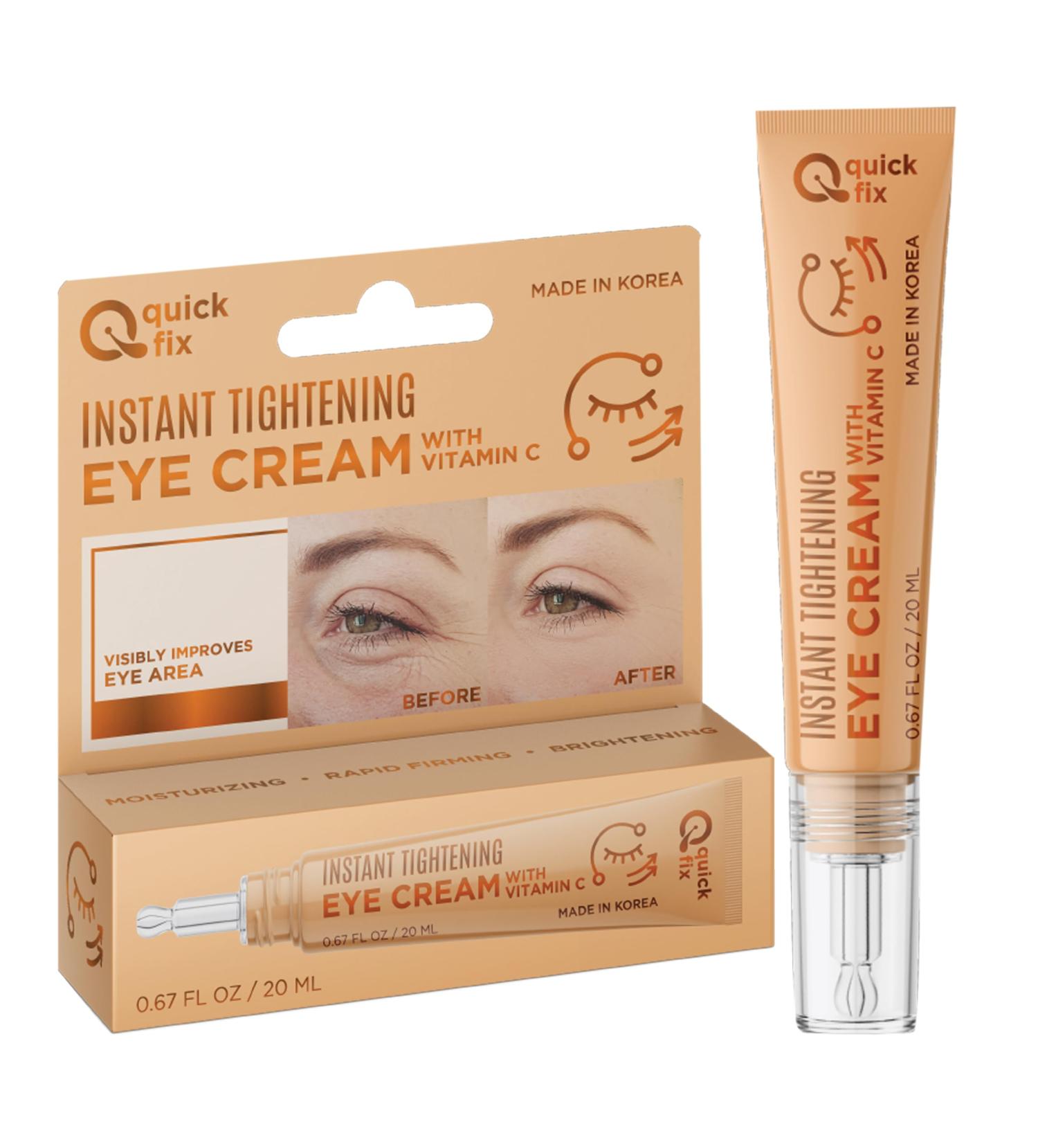 Quick Fix Vitamin C Instant Eye Tightener Under Eye Cream for Dark Circles Puffiness & Bags Dermatologist Tested Anti-Aging Korean Skin Care Vegan Clean Beauty Cruelty-Free .67 Fl Oz - Buy Online on GoSupps.com