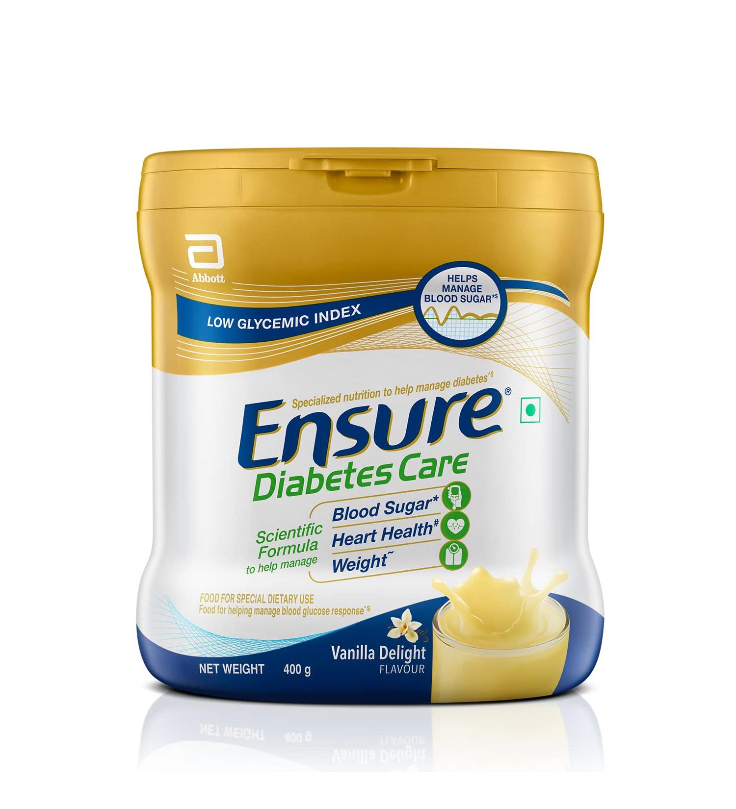 Abbott Ensure Diabetes Care Vanilla Delight - 400g (Formerly Glucerna SR) - Buy Online on GoSupps.com