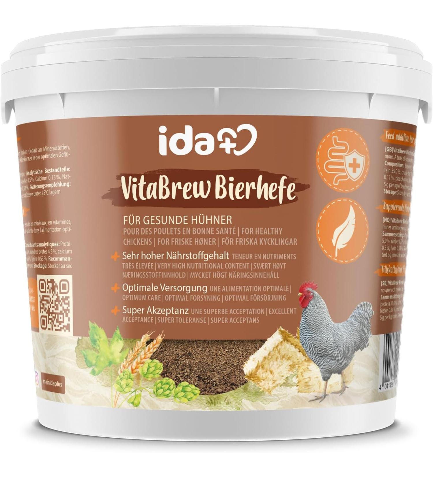Ida Plus Poultry Beer Yeast Supplement - 1500g for Chickens & Quail | B Vitamins Amino Acids Minerals - Supports Spring Formation - Buy Online on GoSupps.com