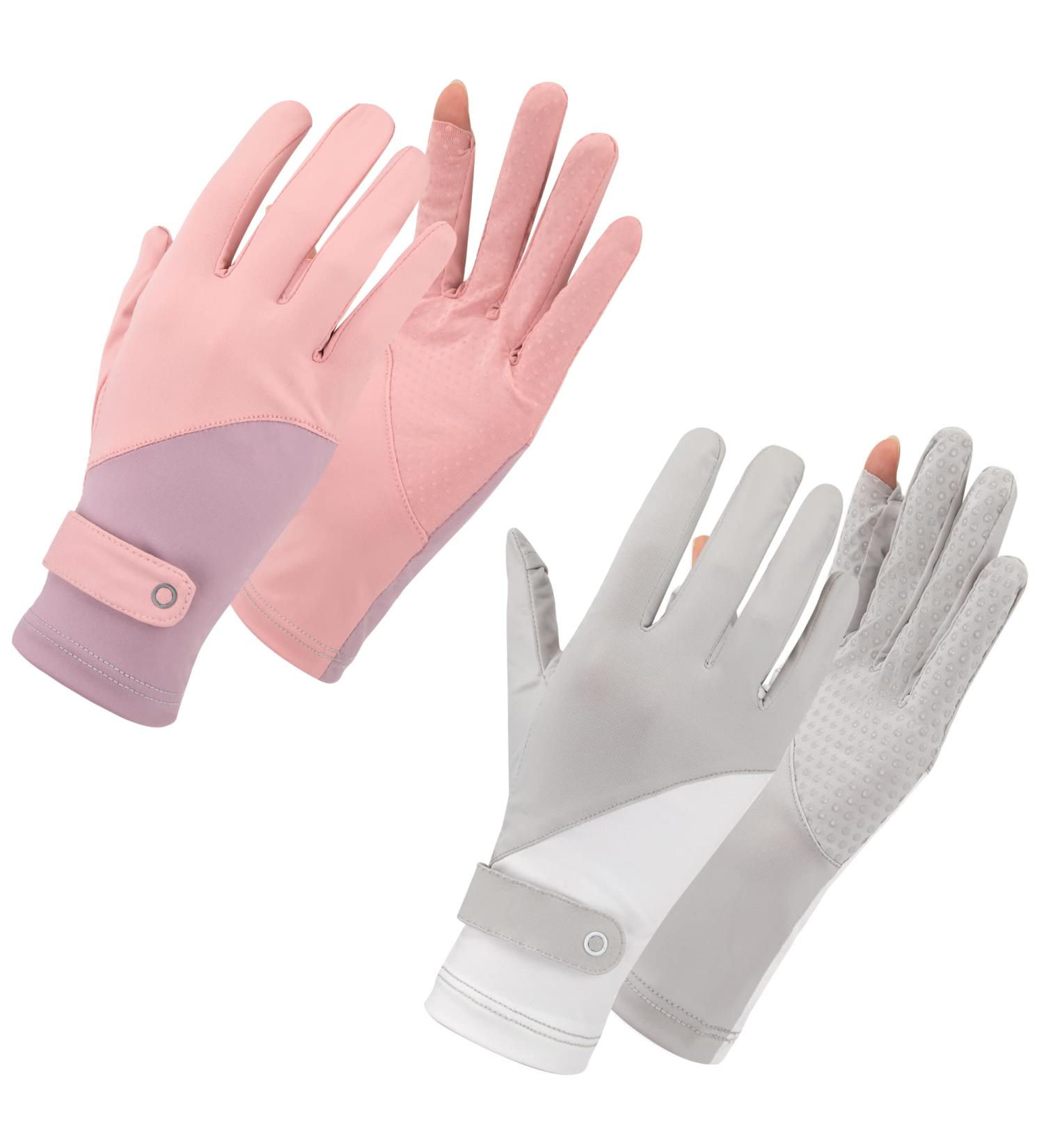 Newellsail Women s UV Sun Protection Full Finger Touchscreen Bicycle Gloves - Slipproof & Thin for Summer Golf & Fishing (2 Pairs) - Buy Online on GoSupps.com