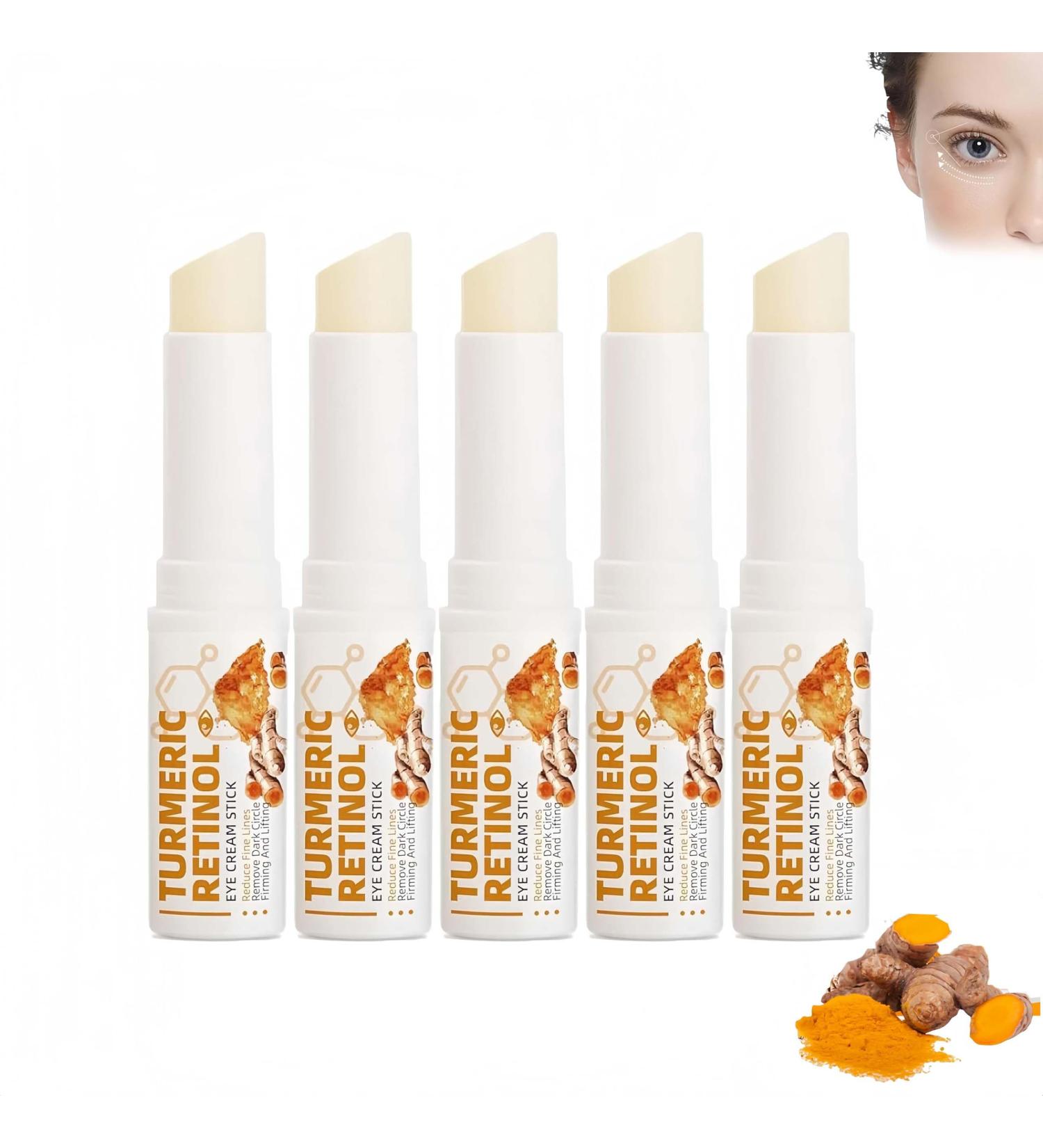 Lumistick For Eye Bags Lumibalm Eye Bags Turmeric Eye Cream Stick Turmeric Retinol Eye Cream Stick Anti Aging Under Eye Cream Eye Balm Stick Moisturizing For Reduced Bags And Bags (5) - Buy Online on GoSupps.com
