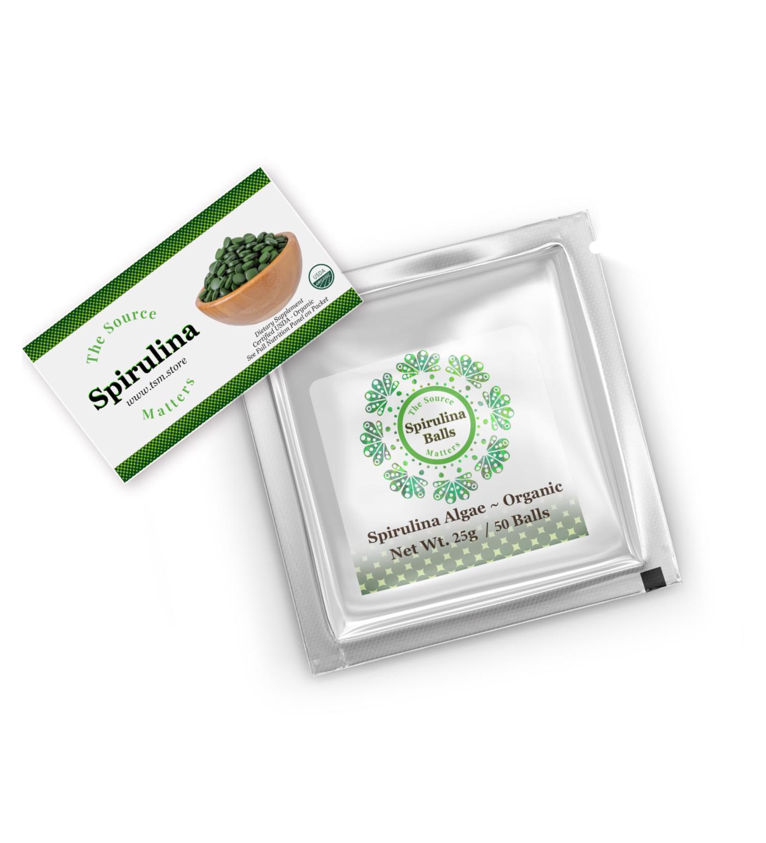 THE SOURCE MATTERS Spirulina Sample Pack 50 Organic Microalgae Tablets Nutrient-Rich Superfood from Andes Spirulina Algae Capsules for Energy Immunity & Vitality 15-Day Herbal Supplement - Buy Online on GoSupps.com