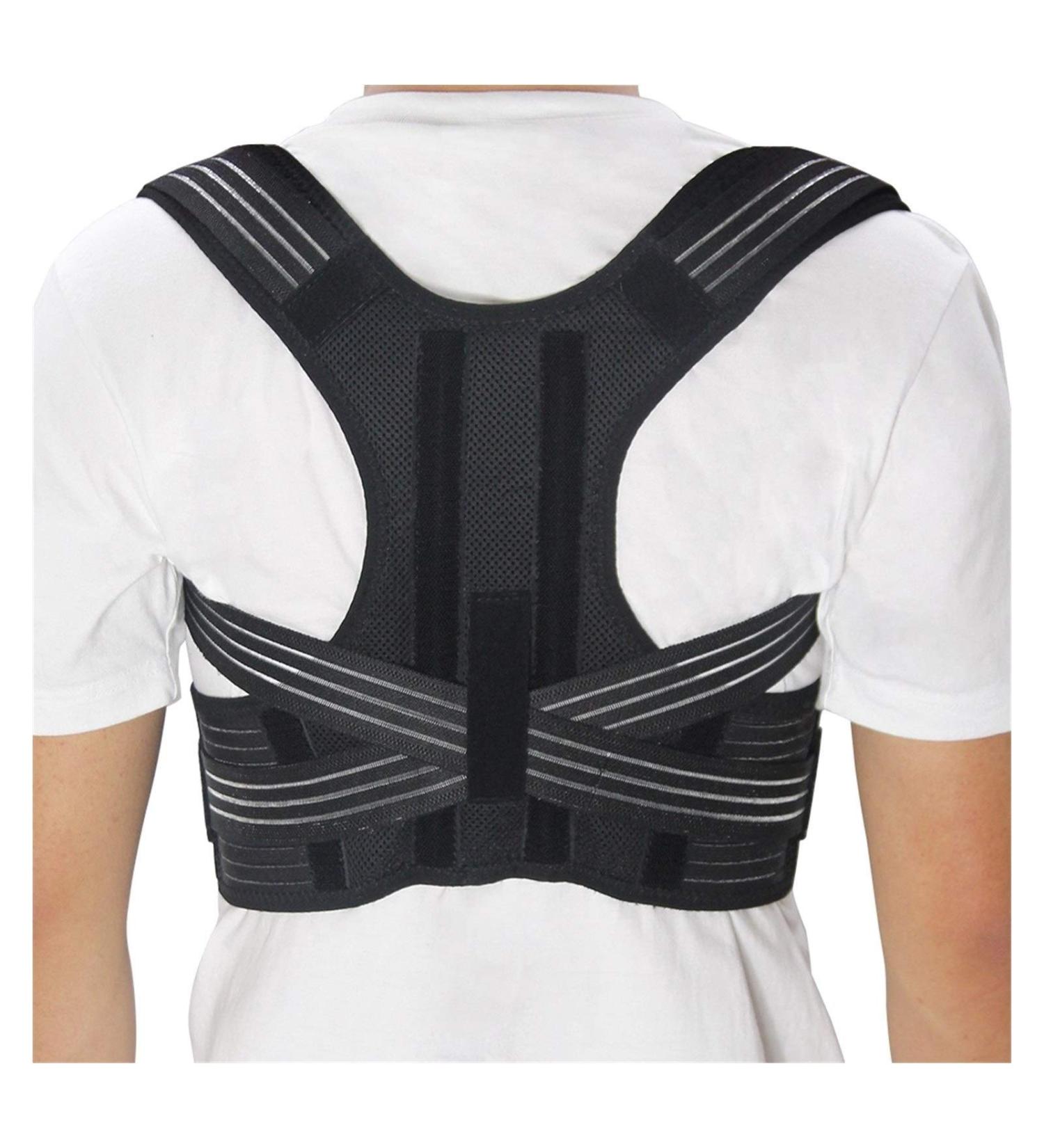 Posture Corrector Brace Shoulder Back Support Belt Braces Supports Belt Shoulder Posture Men Women - Buy Online on GoSupps.com