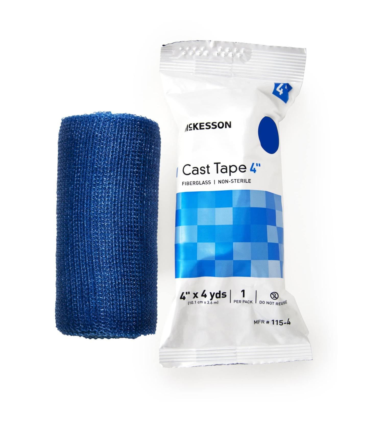 McKesson Blue Fiberglass Cast Tape 4 x 4 yds - 10 Packs (10 Count) | High-Quality Orthopedic Casting Tape - Buy Online on GoSupps.com