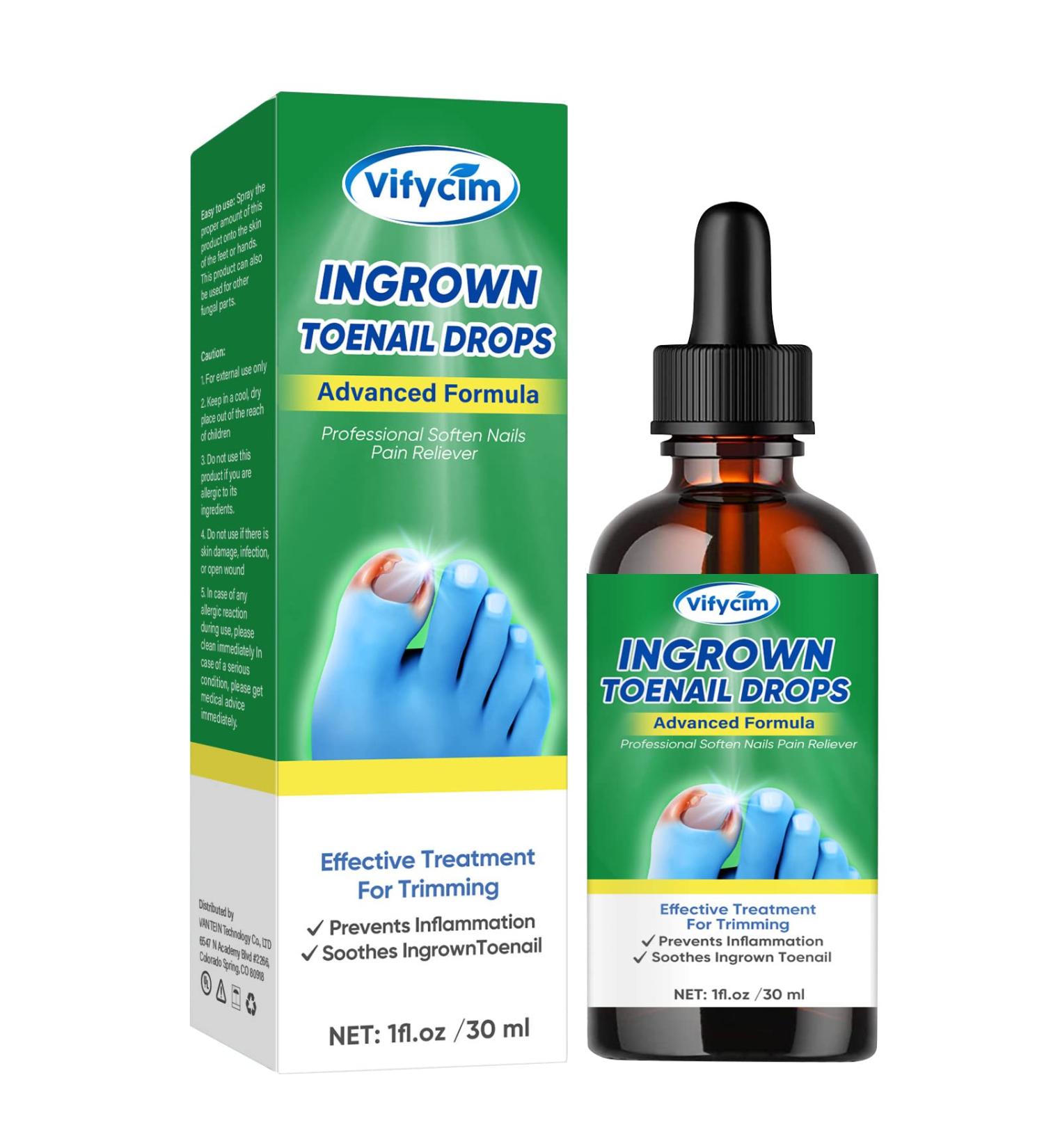 Ingrown Toenail Treatment Drops - Fast Acting Pain Relief & Softener 30ml - Buy Online on GoSupps.com