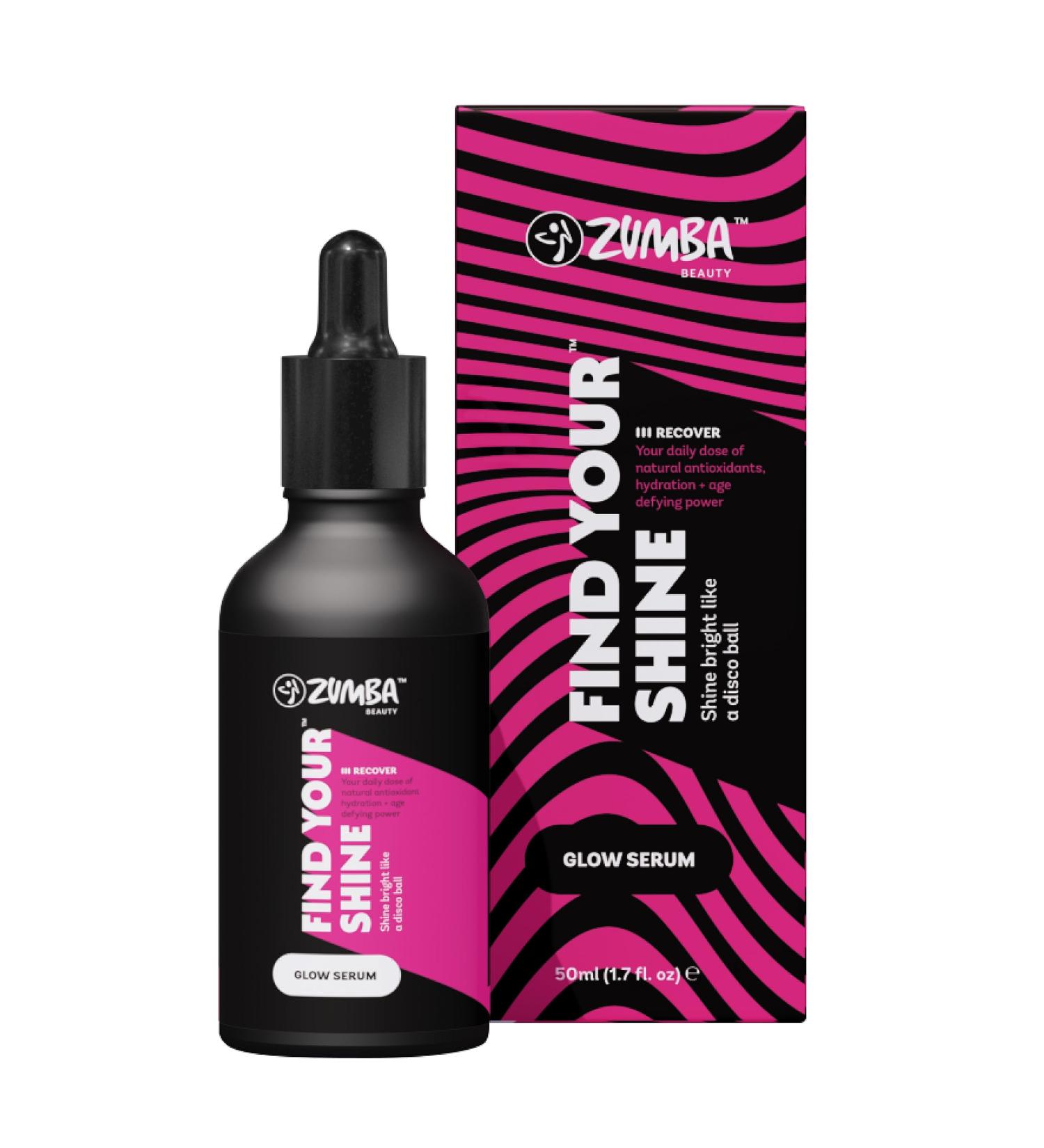 ZUMBA Glow Serum for Face - Hydrating & Brightening - Vitamin B3/E + Hyaluronic Acid - Non-Comedogenic Glow Serum - 1.7 Fl Oz - Buy Online on GoSupps.com