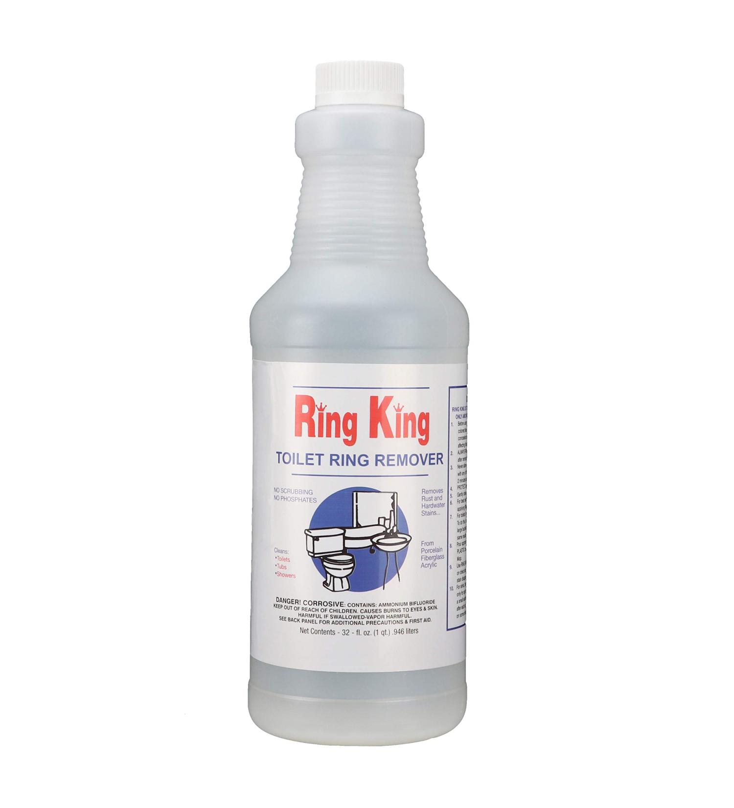 Ring King Toilet Ring Remover & NatureTek Bowl Cleaner - 32 Fl Oz - Fast Acting Stain & Scale Remover - No Scrubbing Needed - Buy Online on GoSupps.com