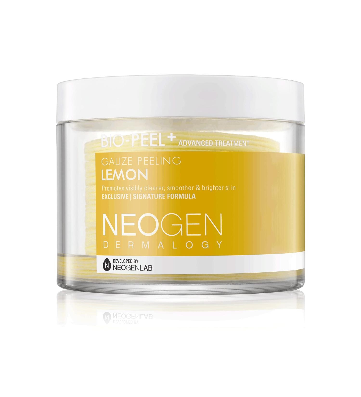 Dermalogy by Neogenlab Bio-Peel Gauze Peeling Pads (Lemon 30 pads) | Exfoliating & Brightening Korean Skin Care with PHA, Lemon & Lemongrass - Buy Online on GoSupps.com