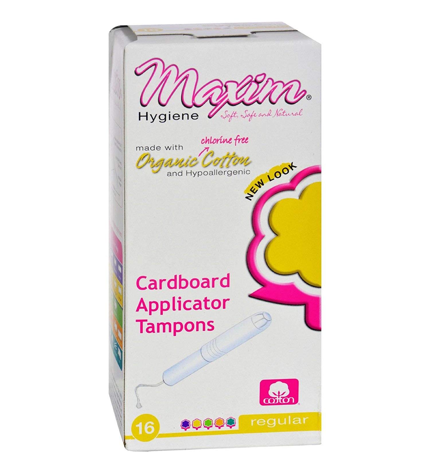 Maxim Hygiene Products Tampon W/Appl Reg 16 Ct