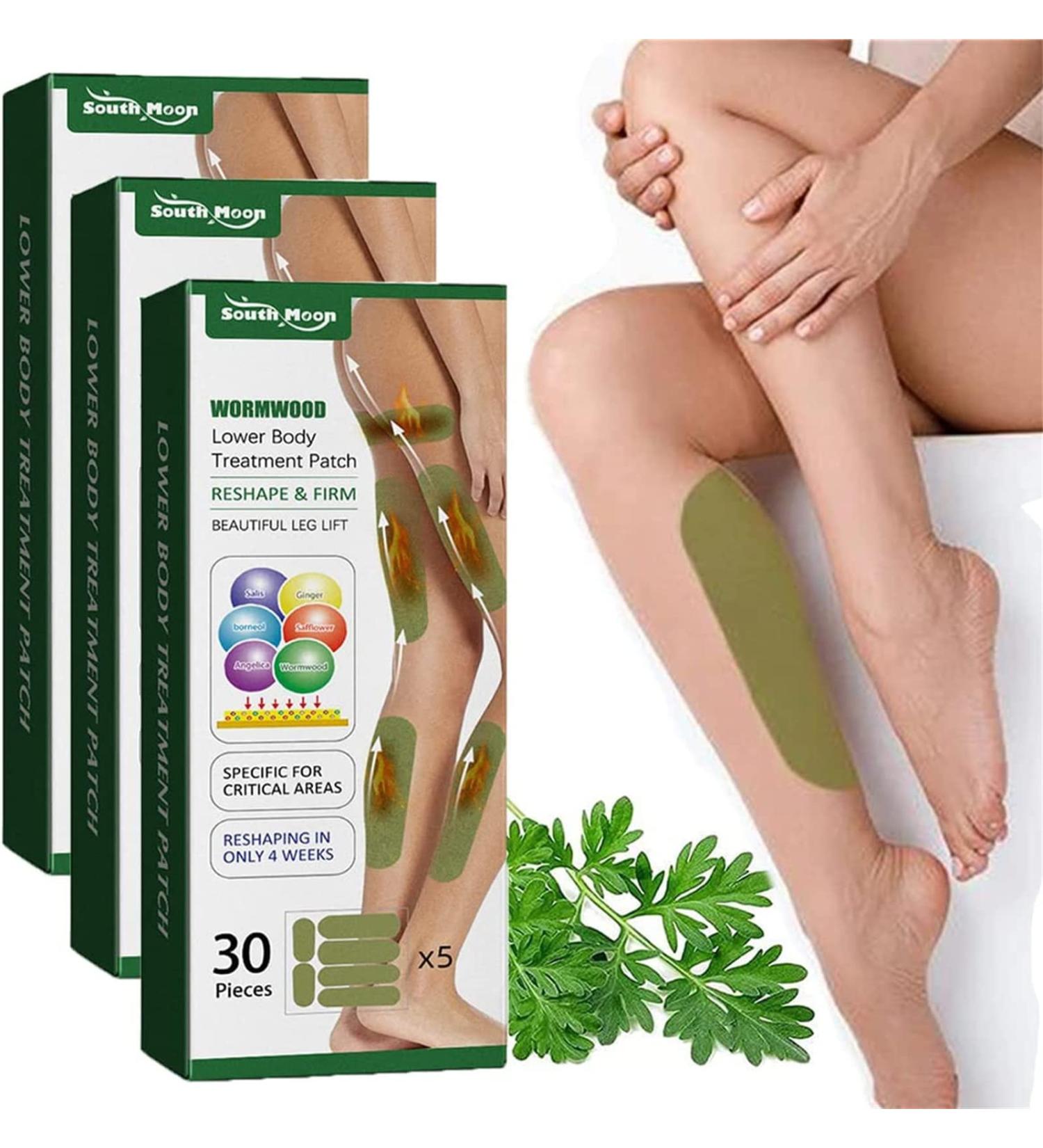 SizSlim Leg S_limming Herbal P_atch Leg Sl_Imming Herbal Patch Wormwood Lower Body Treatment Patch Breaks Down Cellulite for Better Body Shape (90PCS) - Buy Online on GoSupps.com