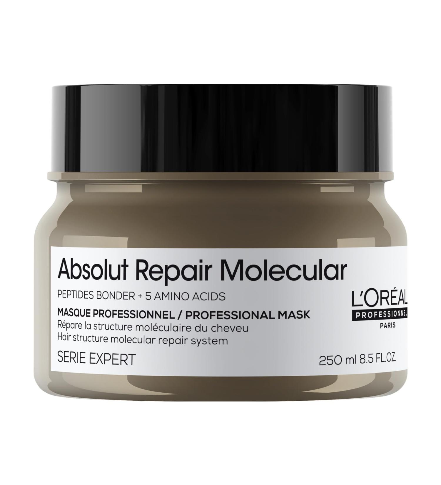 L Or al Professionnel Absolut Repair Molecular Hair Mask - Repair & Restore Extremely Dry Damaged Hair | Extra Hydration & Detangling Peptides Bonder - Buy Online on GoSupps.com