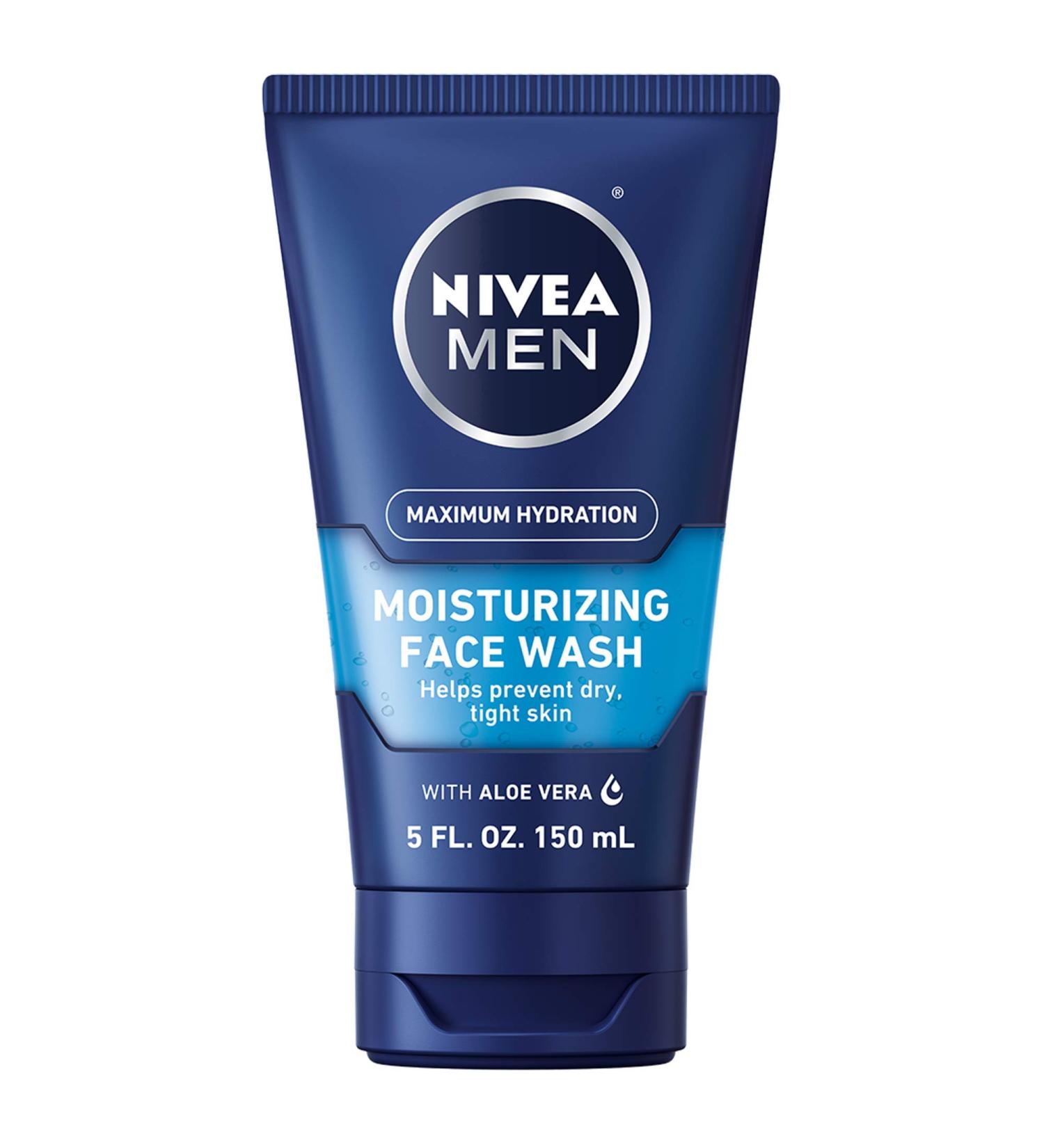 NIVEA Men Maximum Hydration Moisturizing Face Wash - Prevent Dry Skin | 5 fl. oz. - International Shipping Available - Buy Online on GoSupps.com