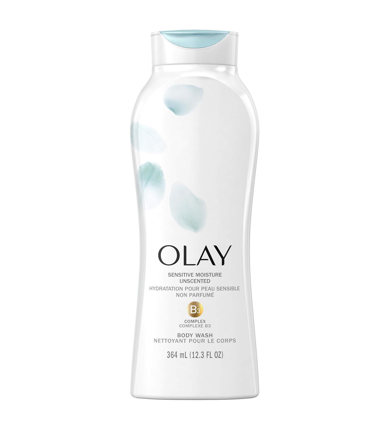 Buy Olay Sensitive Moisture Unscented Body Wash - 364ml | Gentle Hydration for All Skin Types - International Shipping - Buy Online on GoSupps.com