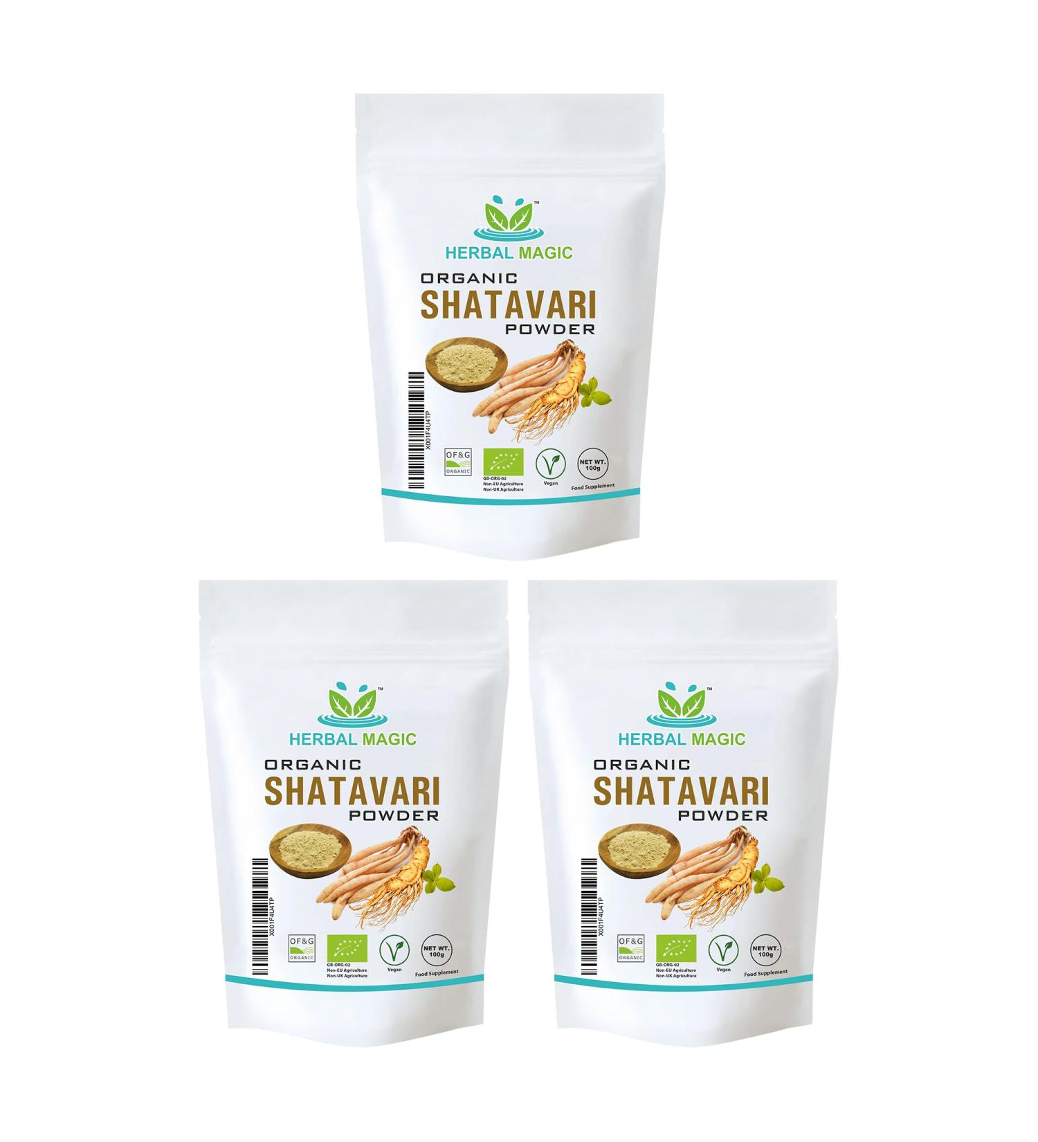 Organic Shatavari Root Powder - Ayurvedic Superfood Combo with Milk & Honey - 300g (Pack of 1) - Buy Online on GoSupps.com