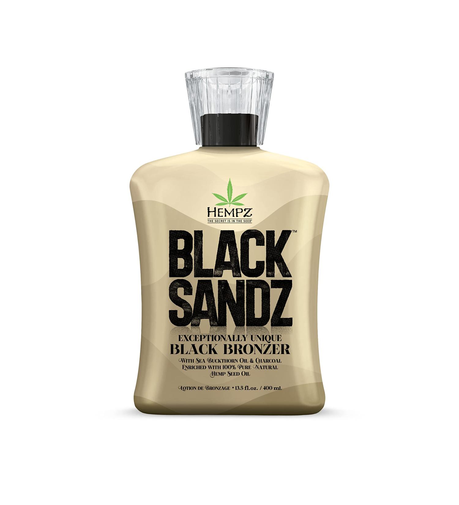 Hempz Black Sandz Black Bronzer with DHA & Cosmetic Bronzer 13.5oz - Buy Online on GoSupps.com