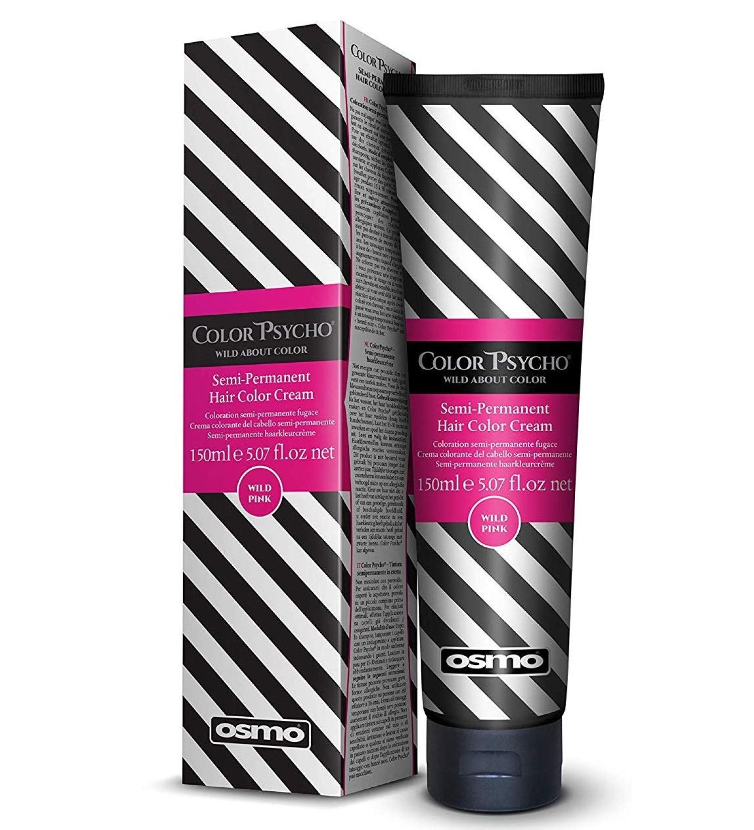 Osmo Color Psycho Tamer semi -Permanent Hair color cream with pastel effects and stunning results 1 150ml wild pink wild pink 100 ml (1 Pack)