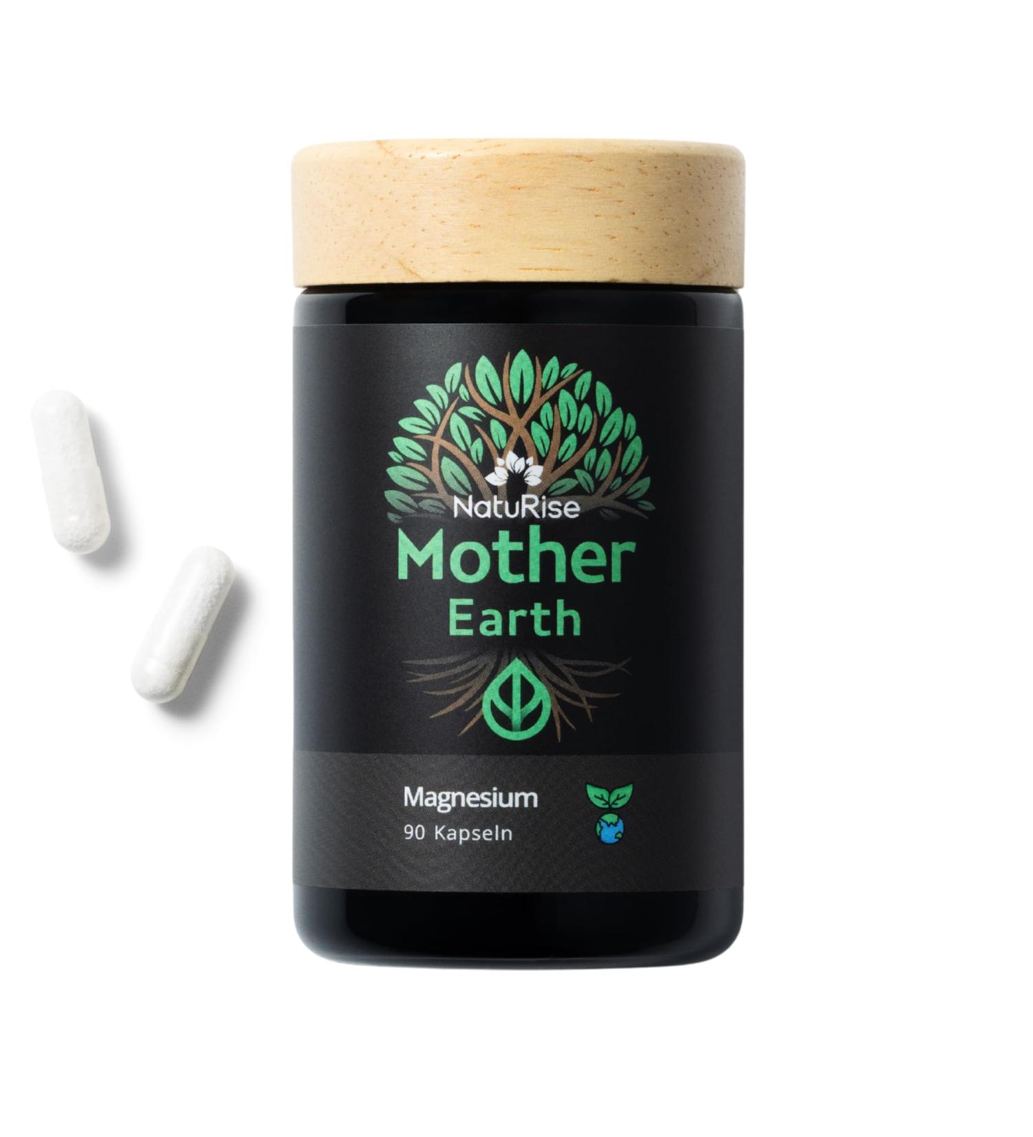 Naturise NatuRise 90-Capsule Magnesium Supplement - High Strength - 668 mg (400 mg elemental magnesium) - Lab Tested - Vegan & Natural - Additive Free - UV Glass - Made in - Buy Online on GoSupps.com