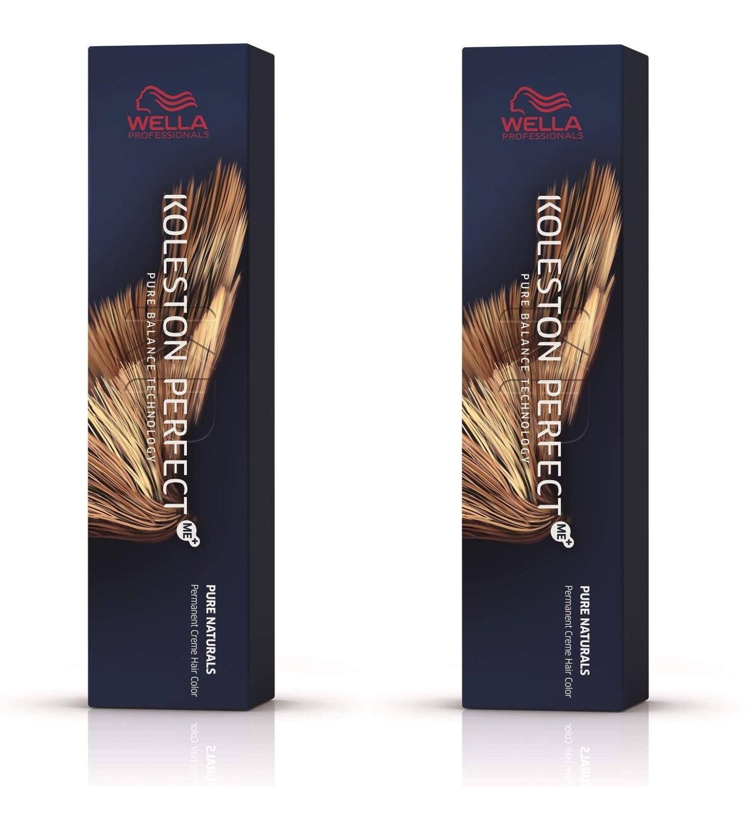 Wella 2 Pack Koleston Perfect Me+ KP PURE NATURALS 55/0 hellbraun intensiv natur