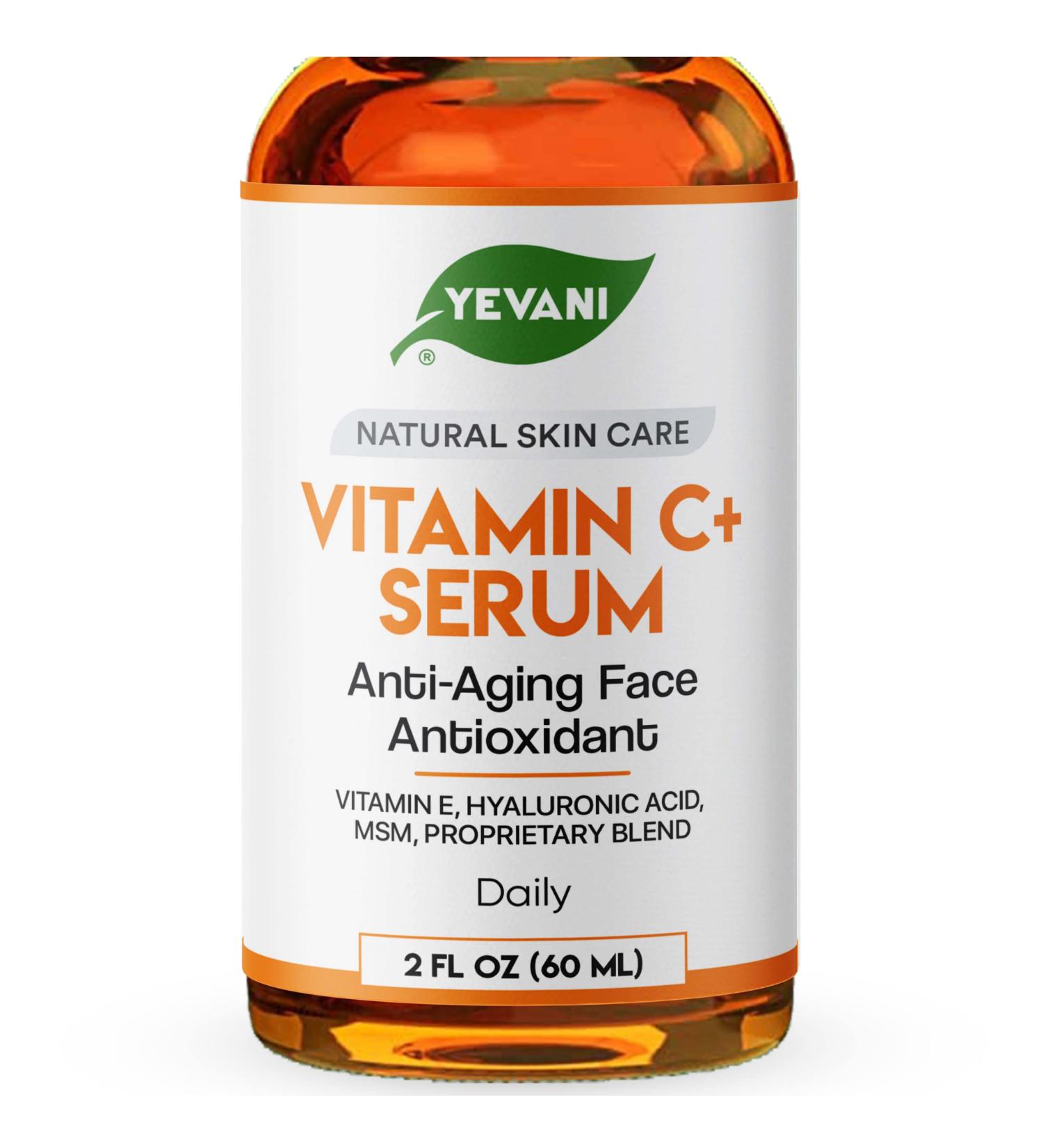 YEVANI Vitamin C Serum for Face with Hyaluronic Acid & Anti-Aging Benefits - 2 FL OZ - Buy Online on GoSupps.com
