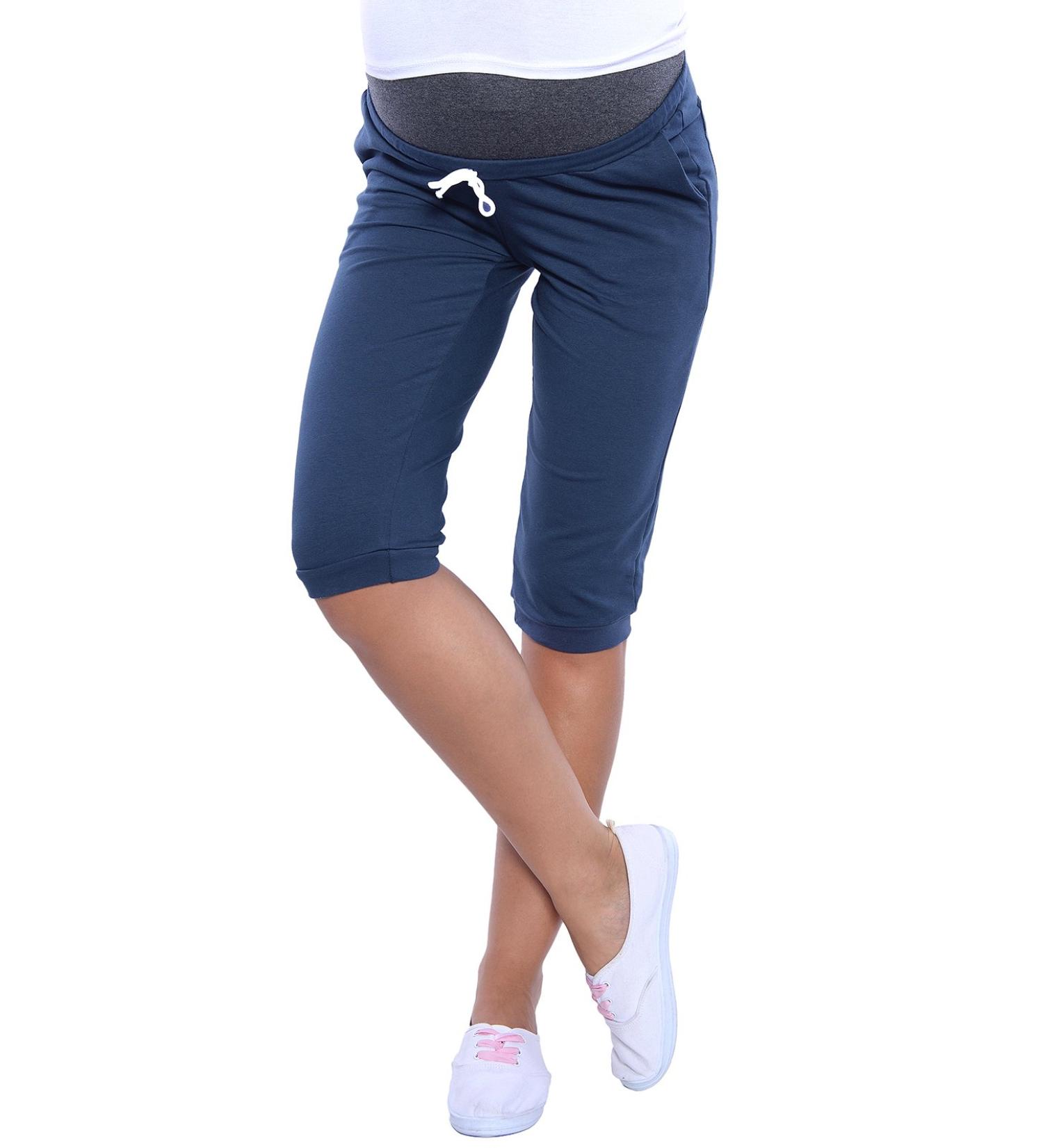 MijaCulture Capri Maternity Pants Short 4090 M - Petrol Blue | Comfortable and Stylish - Buy Online on GoSupps.com