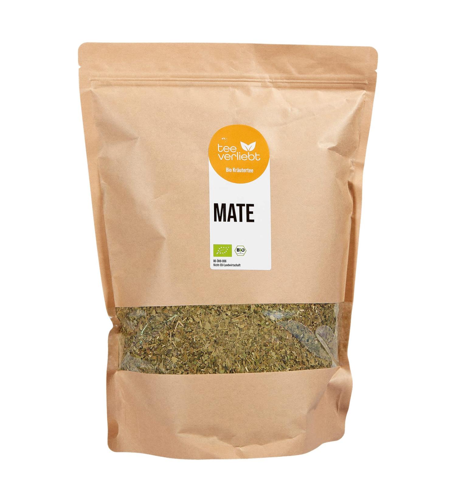 FRUTEG Tea Mate organique 1000 g | Culture biologique contr l e de matiere bio | Divers m lange de th frais | Poudre de th vert bio 1000g - Buy Online on GoSupps.com