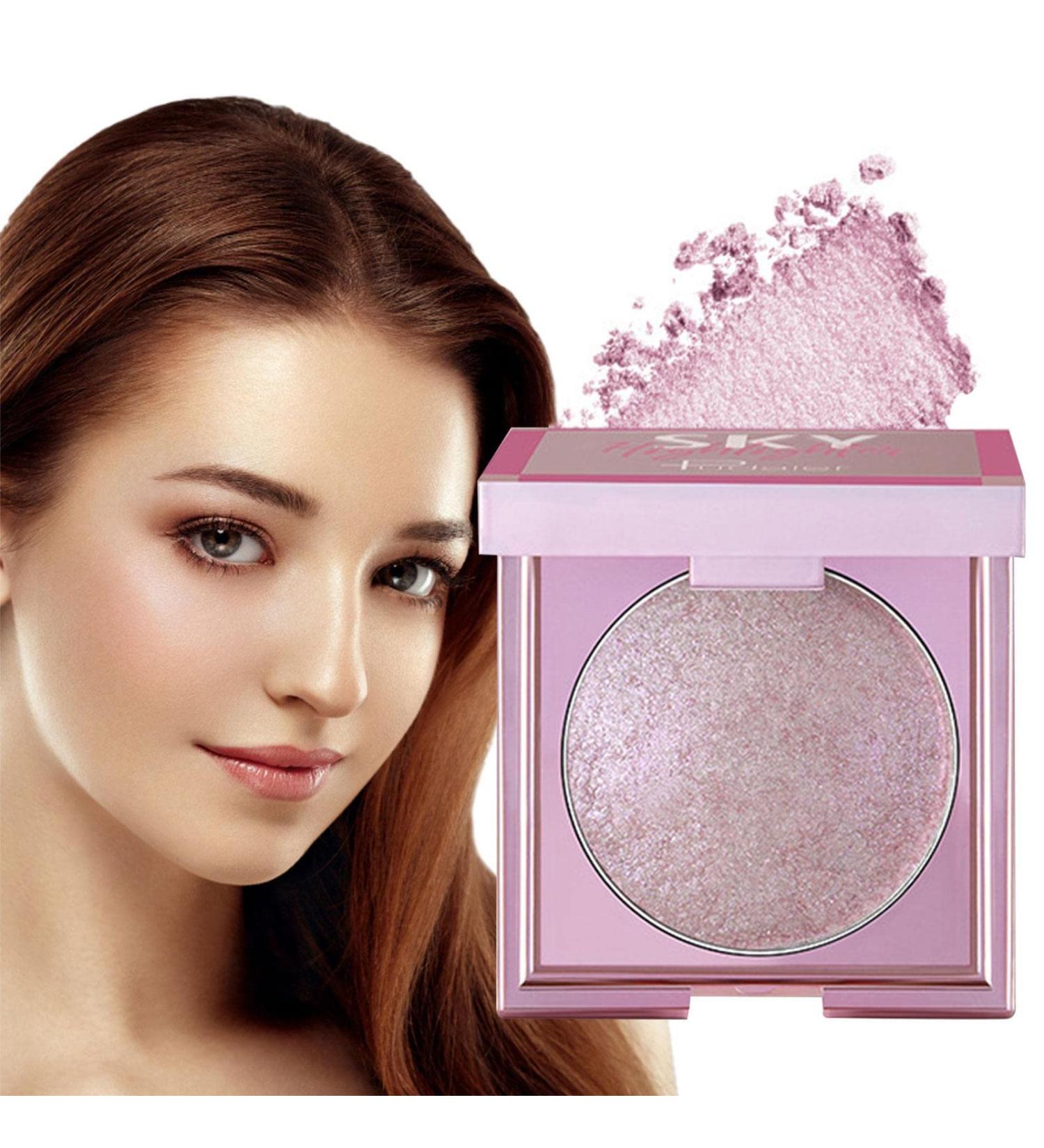 Highlighter Powder | 8g Water Resistant Eyelids Highlighting Powder - Beginner Friendly Brightening Cheekbones Body Cosmetics for Weddings Concerts Tmay #02 - Buy Online on GoSupps.com