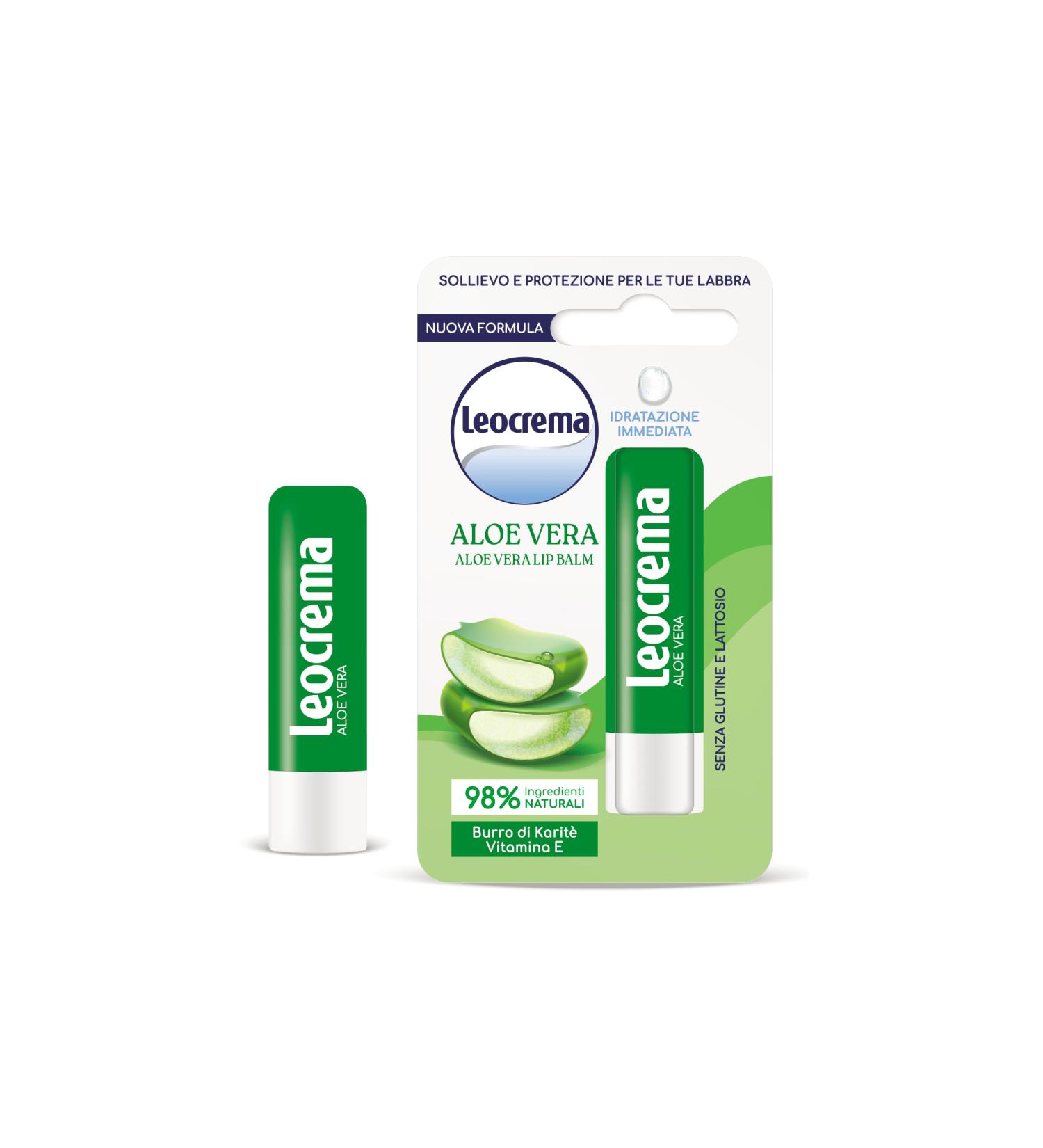 Leocrema Leocrema - Lip Butter with Aloe Vera Lip Balm Soft and Hydrated Lips 5 ml