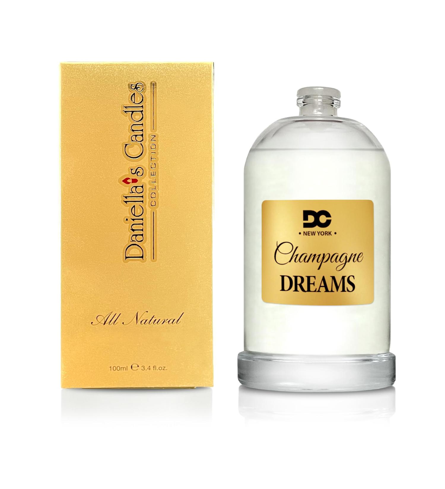 Daniella's Candles Champagne Dreams Scent Oil Premium Grade Fragrance Oil for Perfume Aroma Diffuser Bath and Body Products Incense Soap Candle Making Long Lasting - 100ml/3.4oz Champagne Dreams 3.4 Fl Oz (Pack of 1)