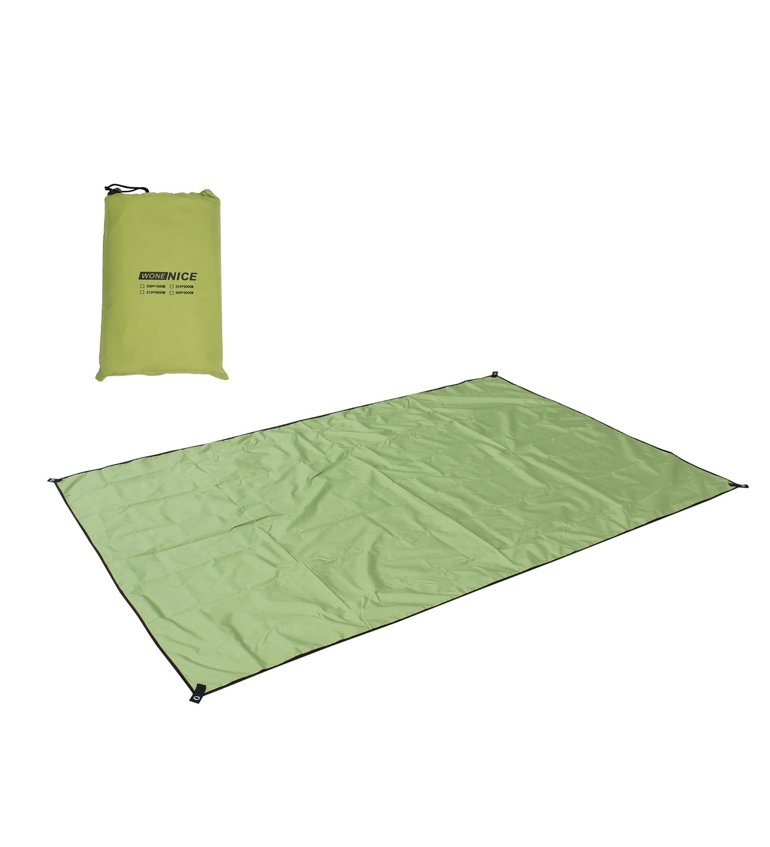 WoneNice 118x118 Camping Tarp with Insulated Silver Coating - Army Green Oversize for Tent, Footprint, Sun & Ground Protection - Ideal for Beach, Car, Camping & Adventure - Buy Online on GoSupps.com