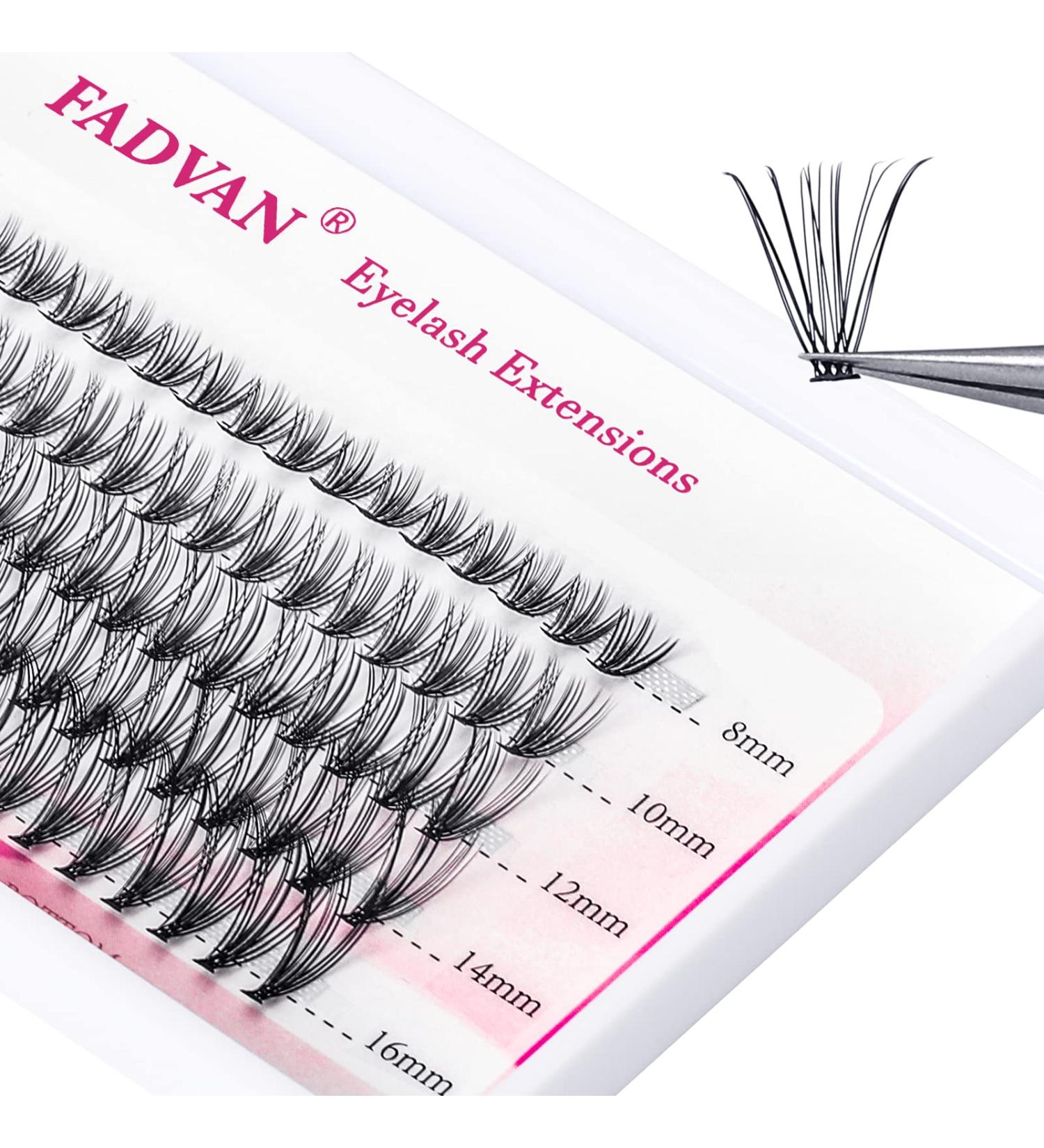 Lash Clusters 20 Roots Grafting Eyelash Extensions 0.07 D Curl - 8-16mm | Soft Individual Lashes Melt Flare DIY - Best for Eyelash Extensions - 20P-Cluster 0.07-D 8-16mm Mix - Buy Online on GoSupps.com
