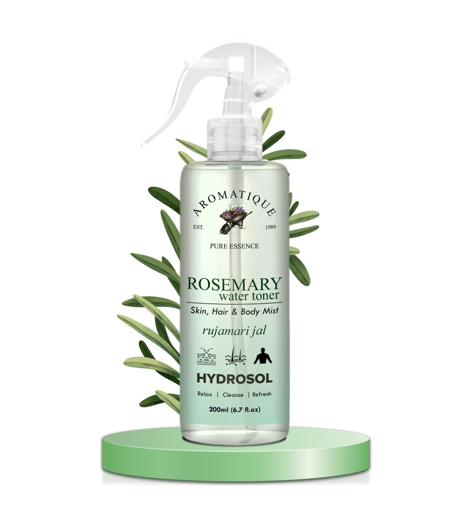 Aromatique Rosemary Water Refreshing Hair Mist Suitable for All Hair Types Hydrates & Revitalizes Alcohol-Free Formula (200 ML) Rosemary Water - Buy Online on GoSupps.com