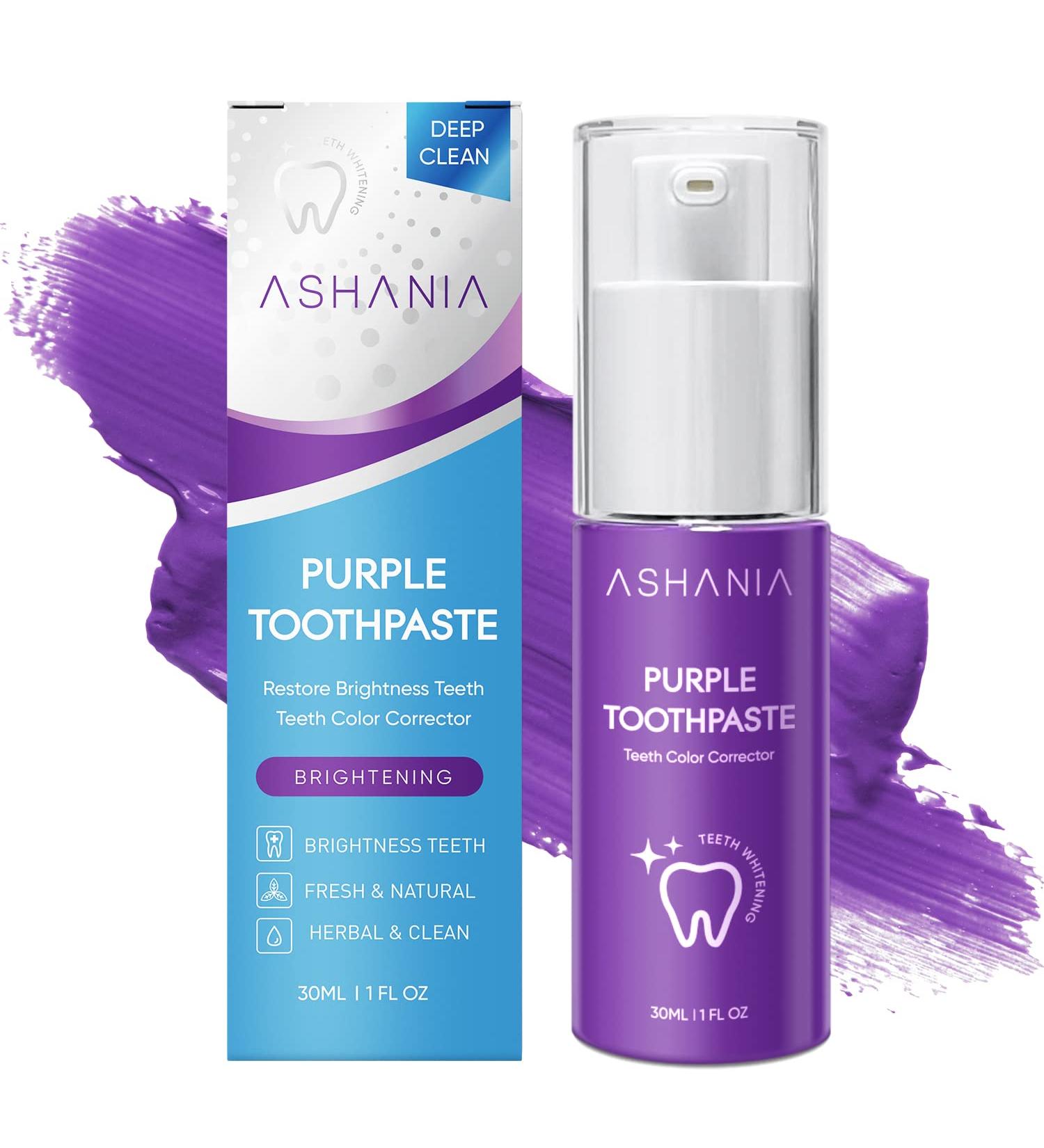 Purple Toothpaste for Teeth Whitening | Color Corrector Toothpaste - Buy Online on GoSupps.com