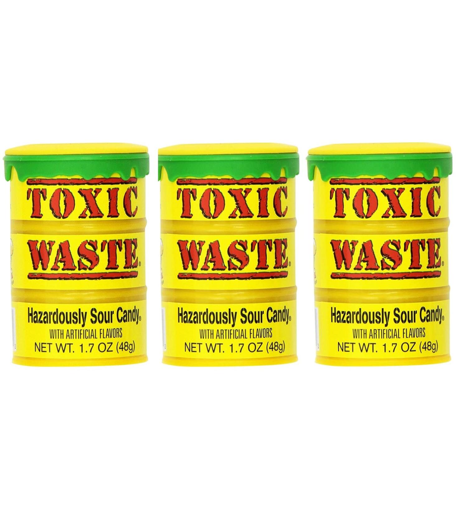 Toxic Waste 1.7-Ounce Drums Yellow 3 Units