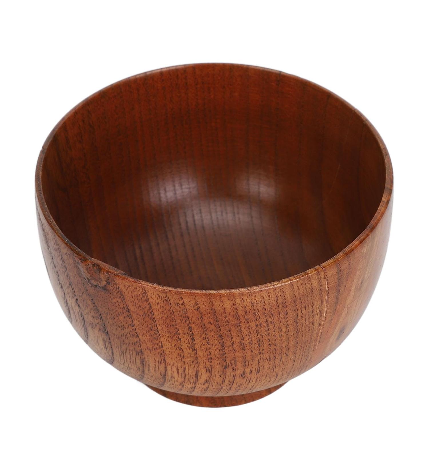 Wide Mouth Wooden Shaving Bowl & Cream Mug for Men | Sour Jujube Wood | Premium Men's Grooming - Buy Online on GoSupps.com