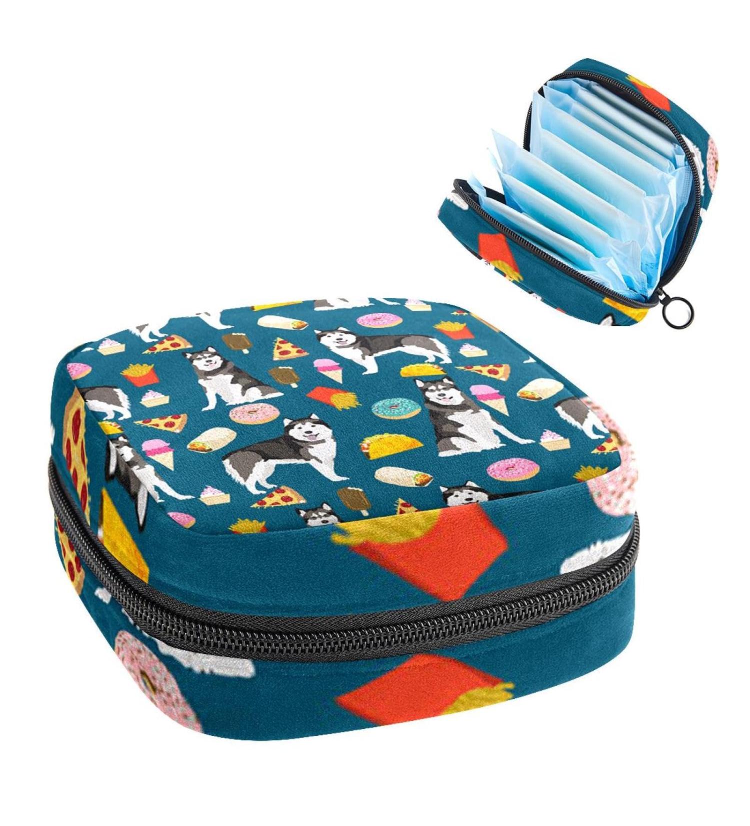 GIAPB Period Bag Sanitary Napkin Storage Bag Period Pouch Travel Makeup Bag Animal Dog and Food Color702 - Buy Online on GoSupps.com
