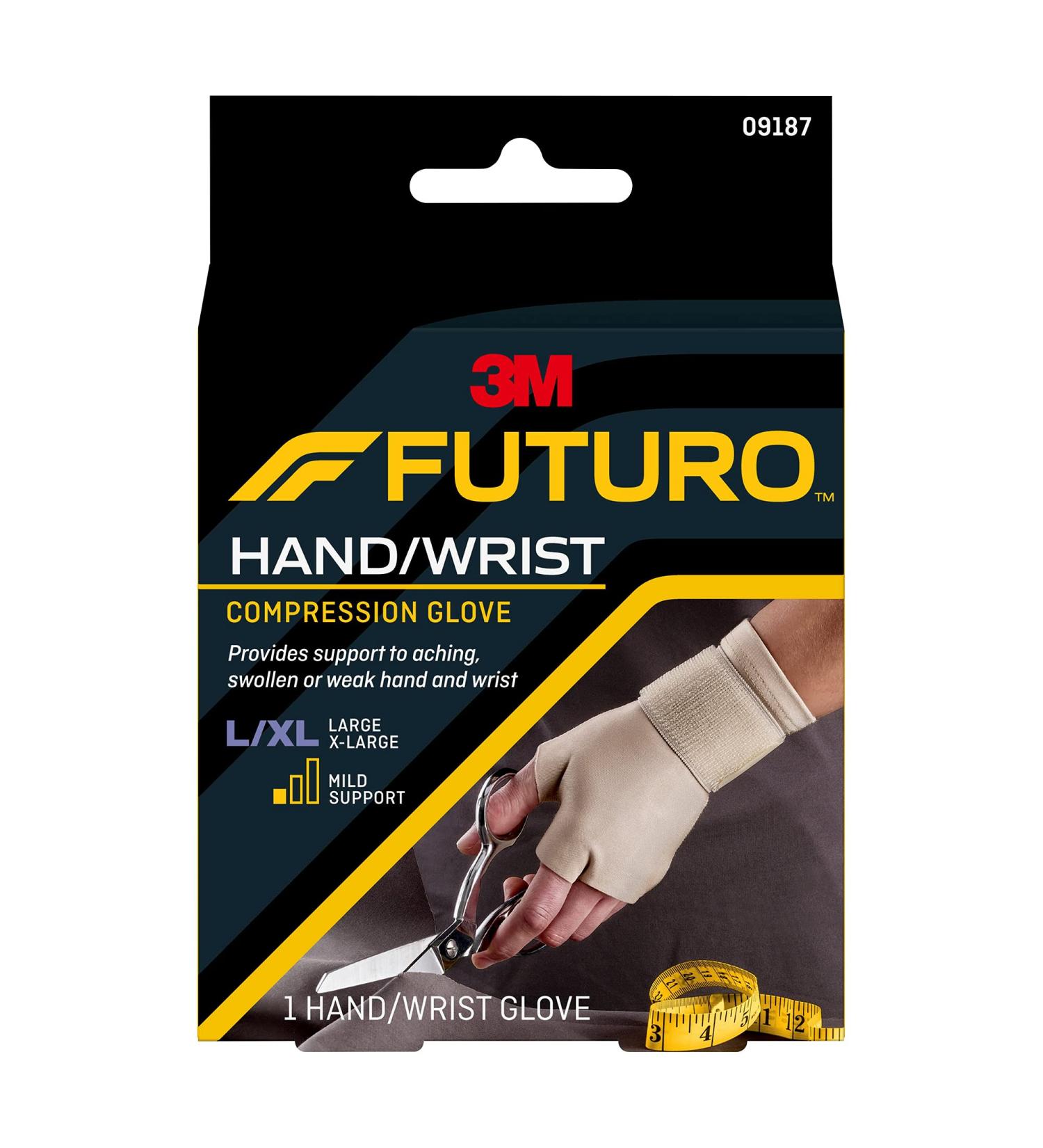 Futuro Energizing Support Glove - Large | Compression Gloves for Arthritis Relief - Buy Online on GoSupps.com