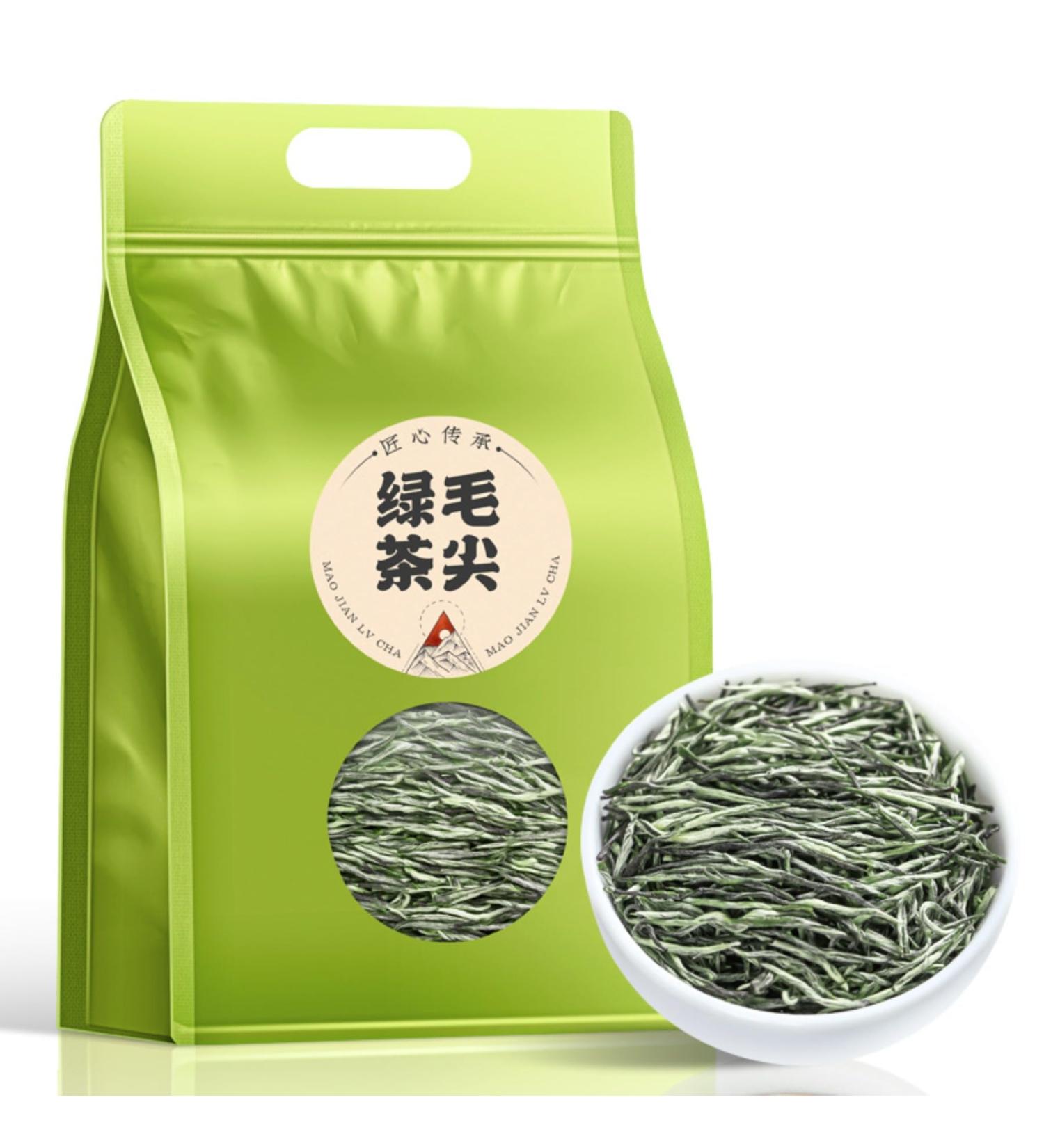 HQZM Premium Maojian Green Tea 250gBag Chinese PreRain Spring Tea Strong Fragrance - Buy Online on GoSupps.com