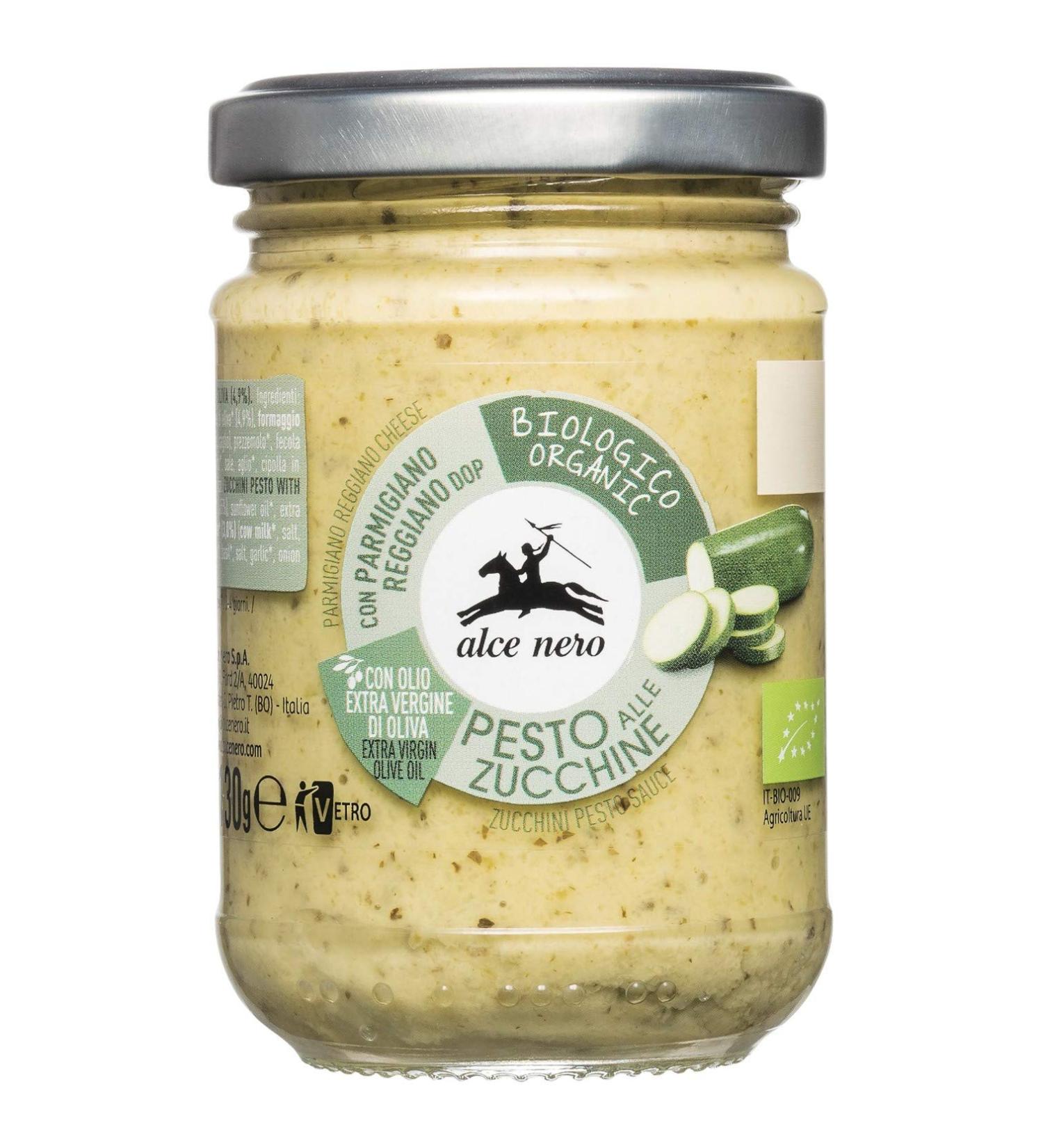 Alcenero Pesto alla Zucchine 130g Organic Italian Zucchini Pesto for Pasta & More | Buy Online - Buy Online on GoSupps.com