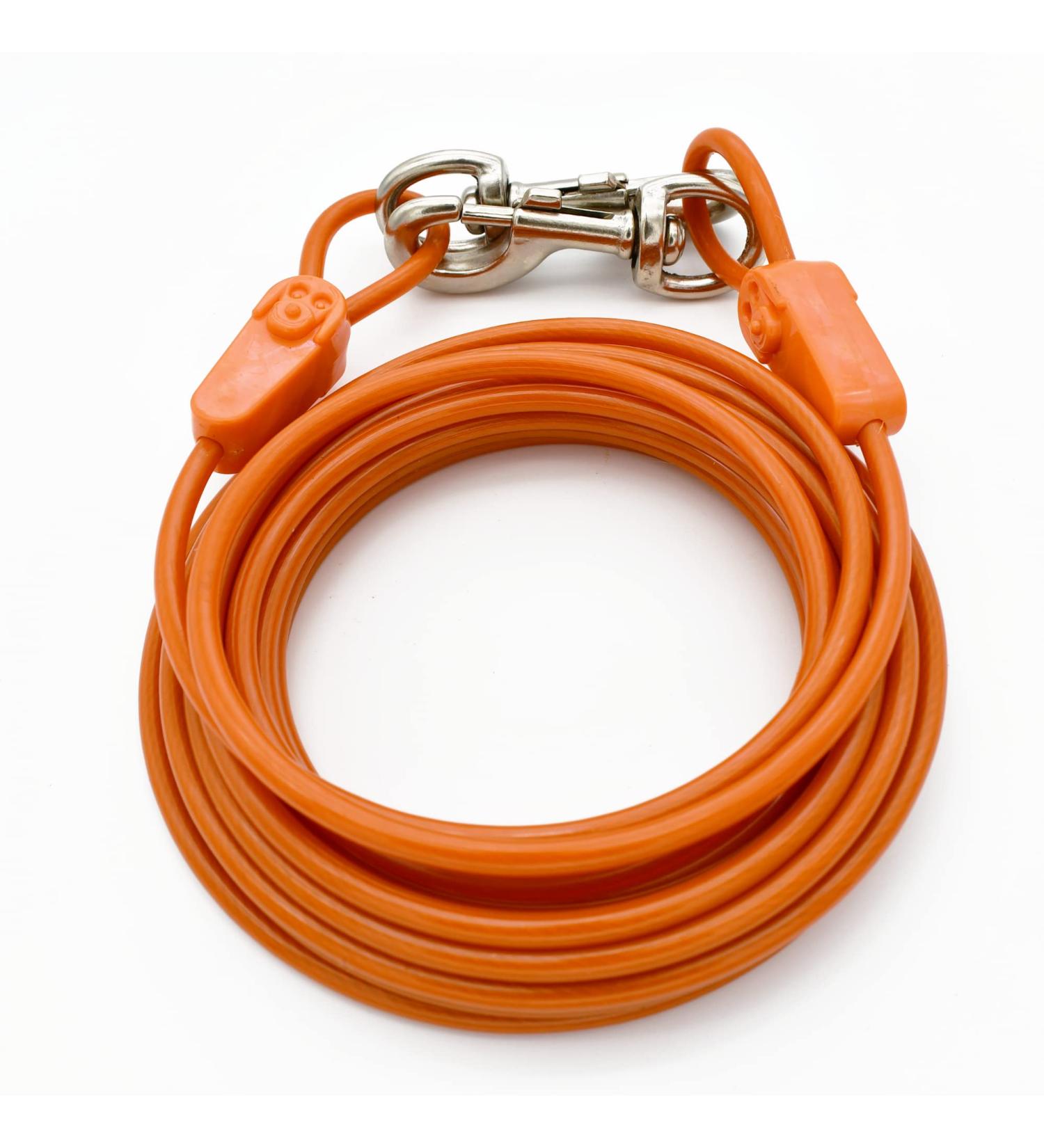 7.6m Dog Cable - Strong Safe & Durable Tensioning Straps for All Breeds Up to 113kg | Weather-Resistant Outdoor Solution - Buy Online on GoSupps.com