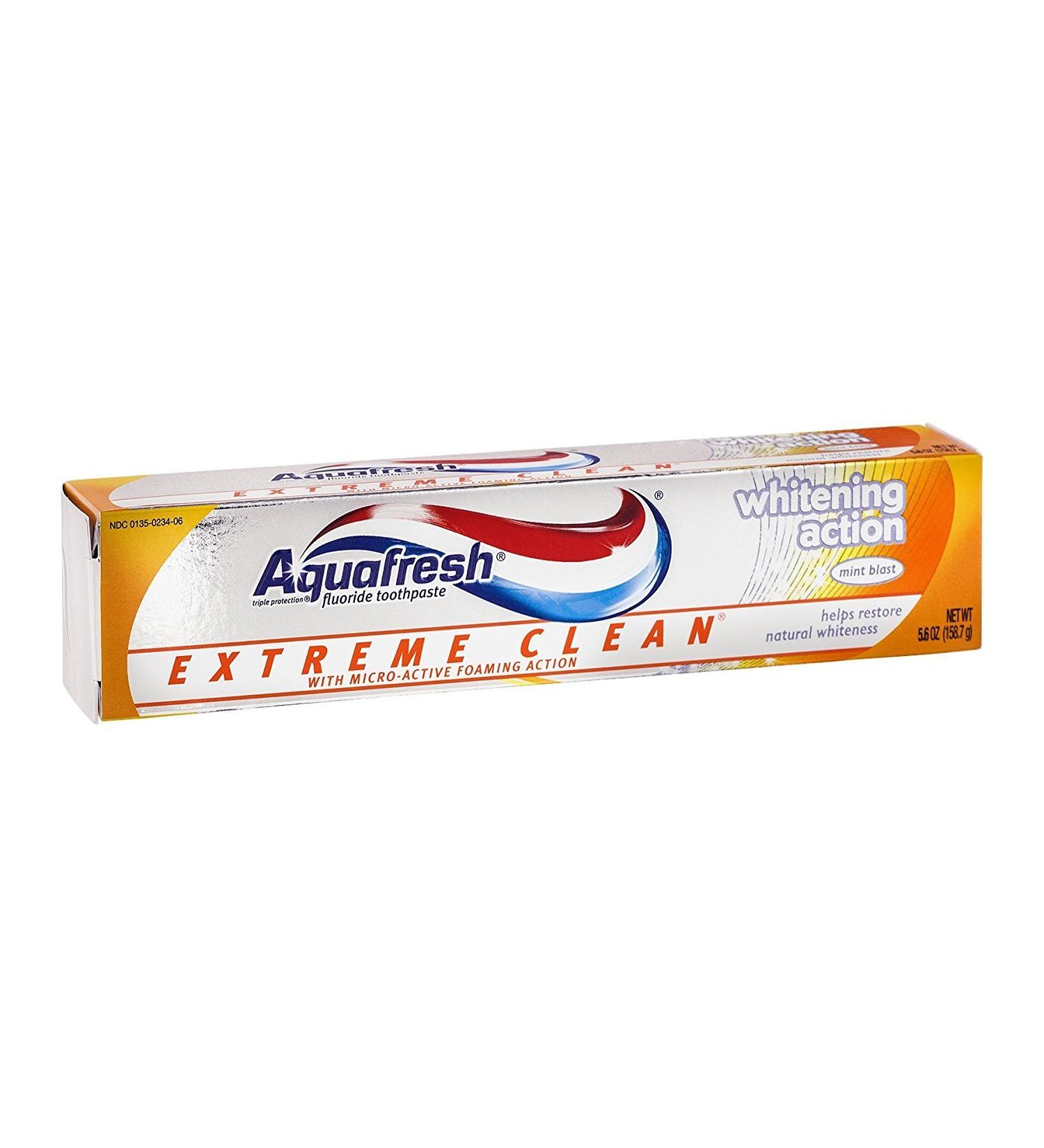 Aqua Fresh Extm White 5.6 Size 5.6z Aquafresh Extreme Clean Whitening Mint Toothpaste