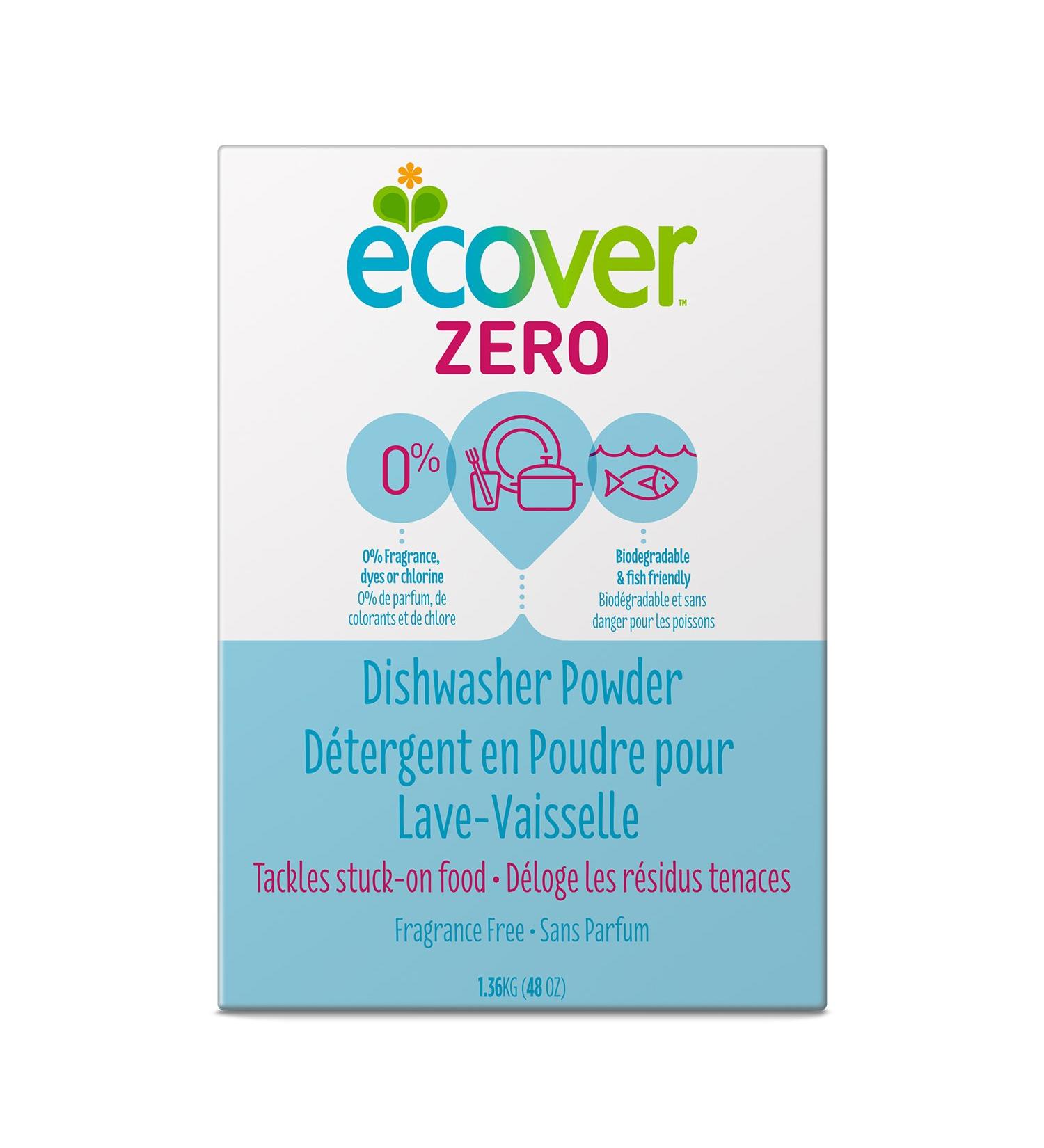 Ecover Zero Dishwasher Soap Powder - 48 Ounce | Eco-Friendly & Effective Cleaning for All Dishwashers - International Shipping Available - Buy Online on GoSupps.com